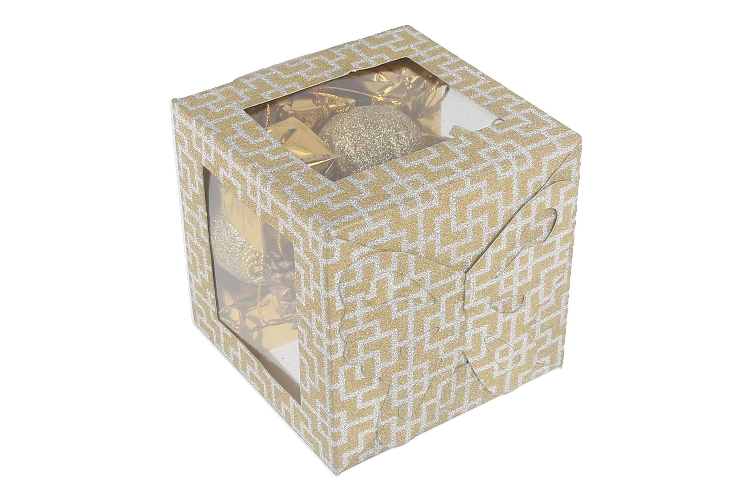 WebelKart 20 pcs Christmas Tree Decorations Set (Balls, Pine Cones, Gifts, Bells)- Big Size 6