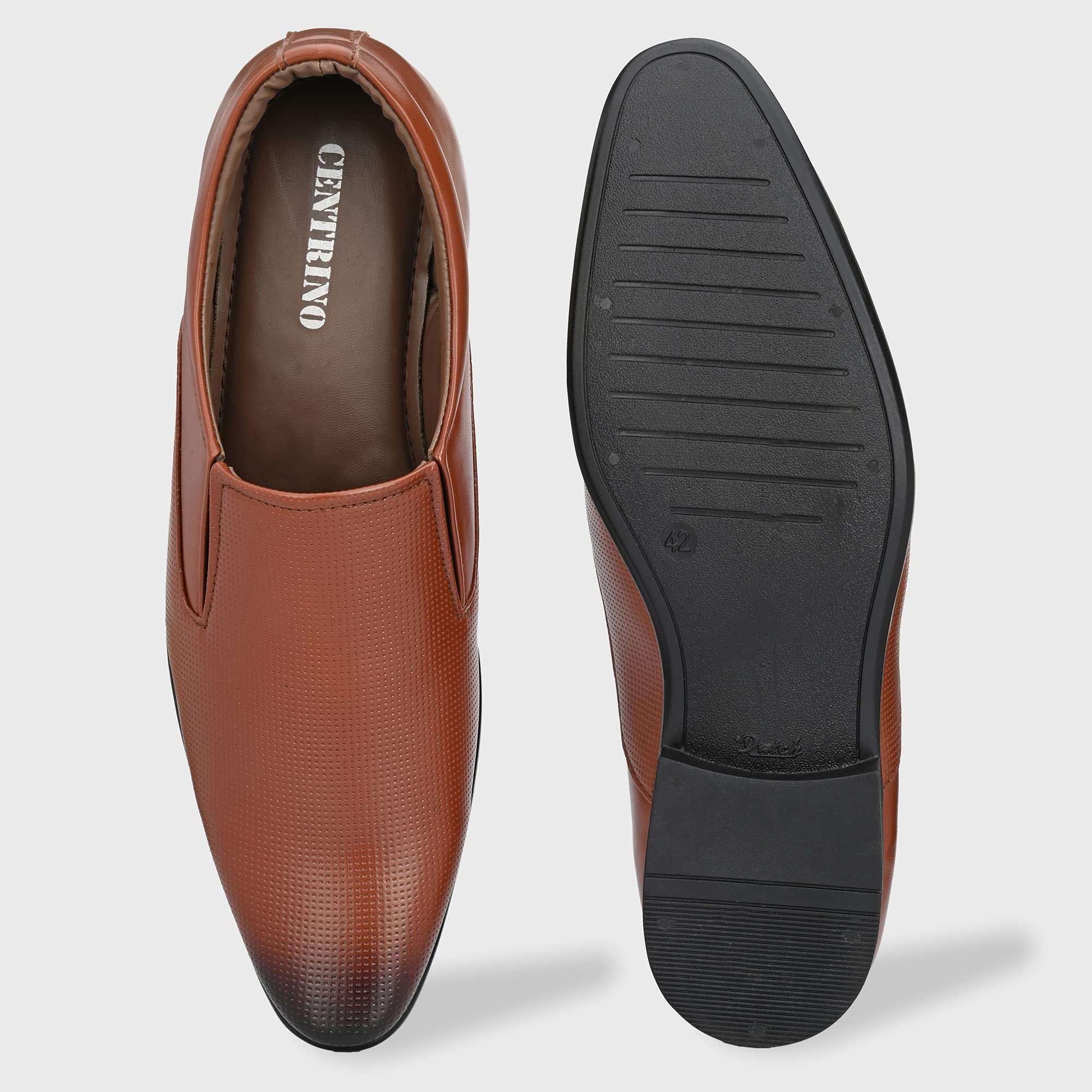 Centrino Men's Formal Shoe (9358-23_TAN_9 UK) 4