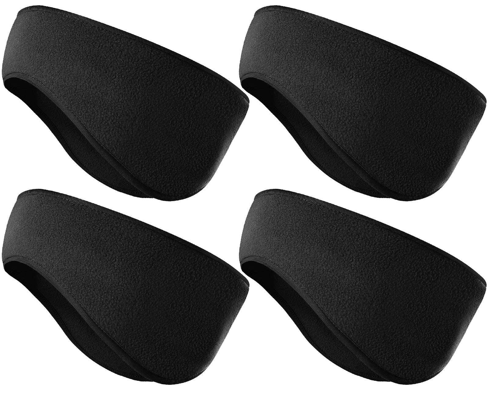 KXCOFTXI Mens Headbands - 4 Pieces Earmuffs Warmer for Winter - Sports Headband for Running Skiing Yoga Workout 1