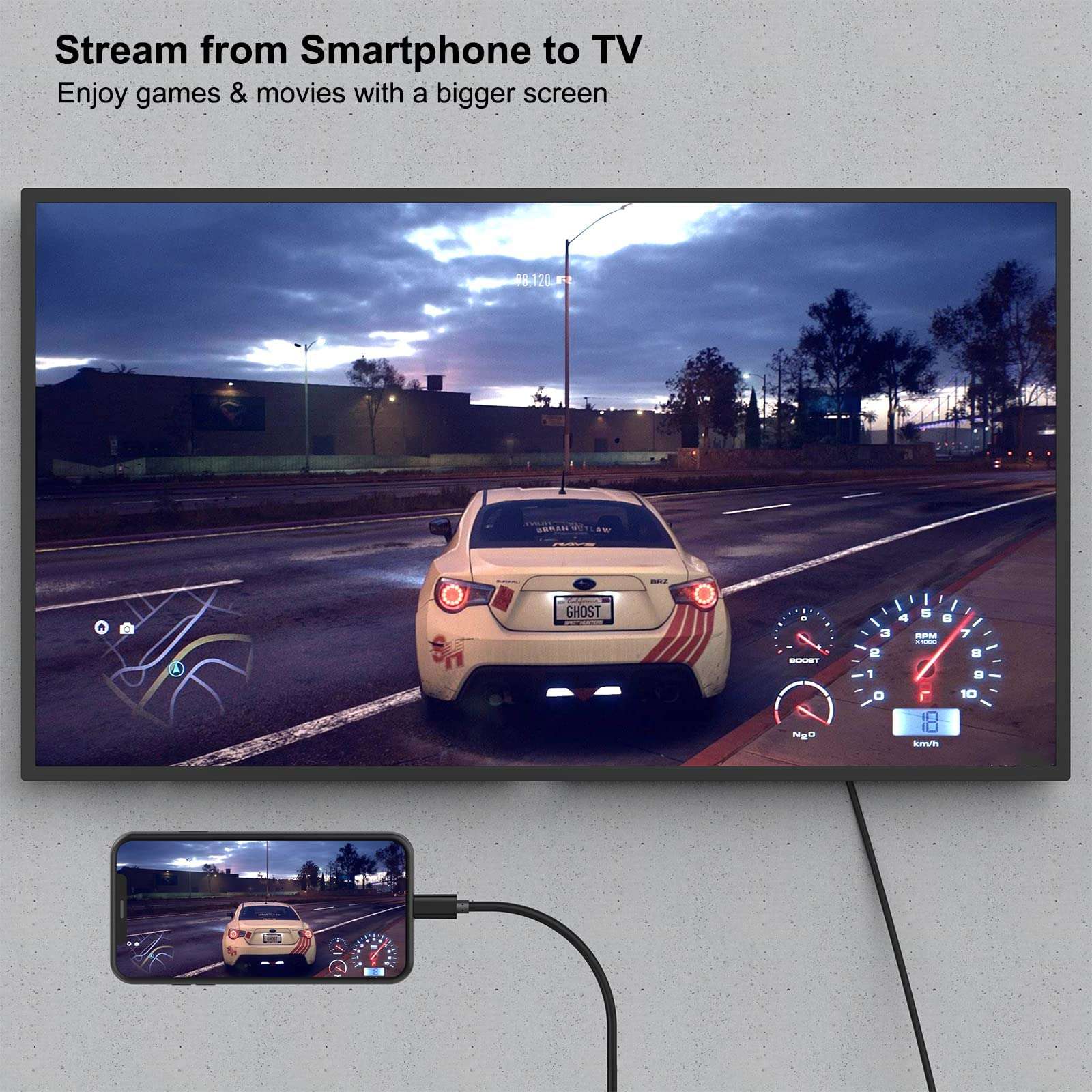 BENFEI USB C to HDMI 3 Feet Cable, USB Type-C to HDMI Cable, Thunderbolt 3/4 Compatible with iPhone 15 Pro/Max, MacBook Pro/Air 2023, iPad Pro, Surface Book 2, Galaxy S23 3