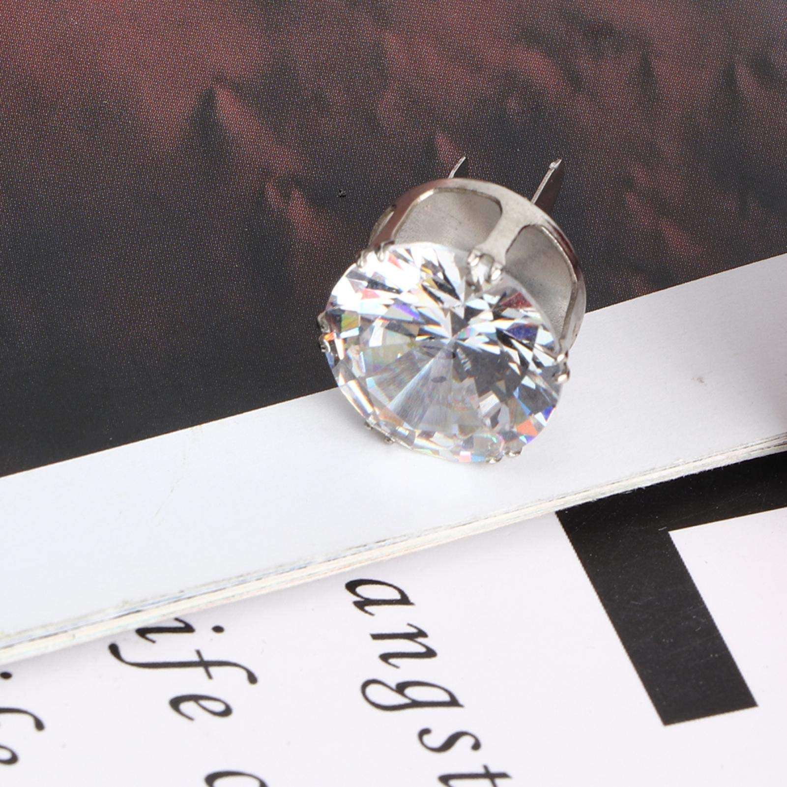 Zircon Strass, Crystal Decorative Zircon Buckle, Zircon Metal Buckle Silver 100% Brand New, for Decoration Clothes Shoes for Appreciation Dresses(Silver) 3