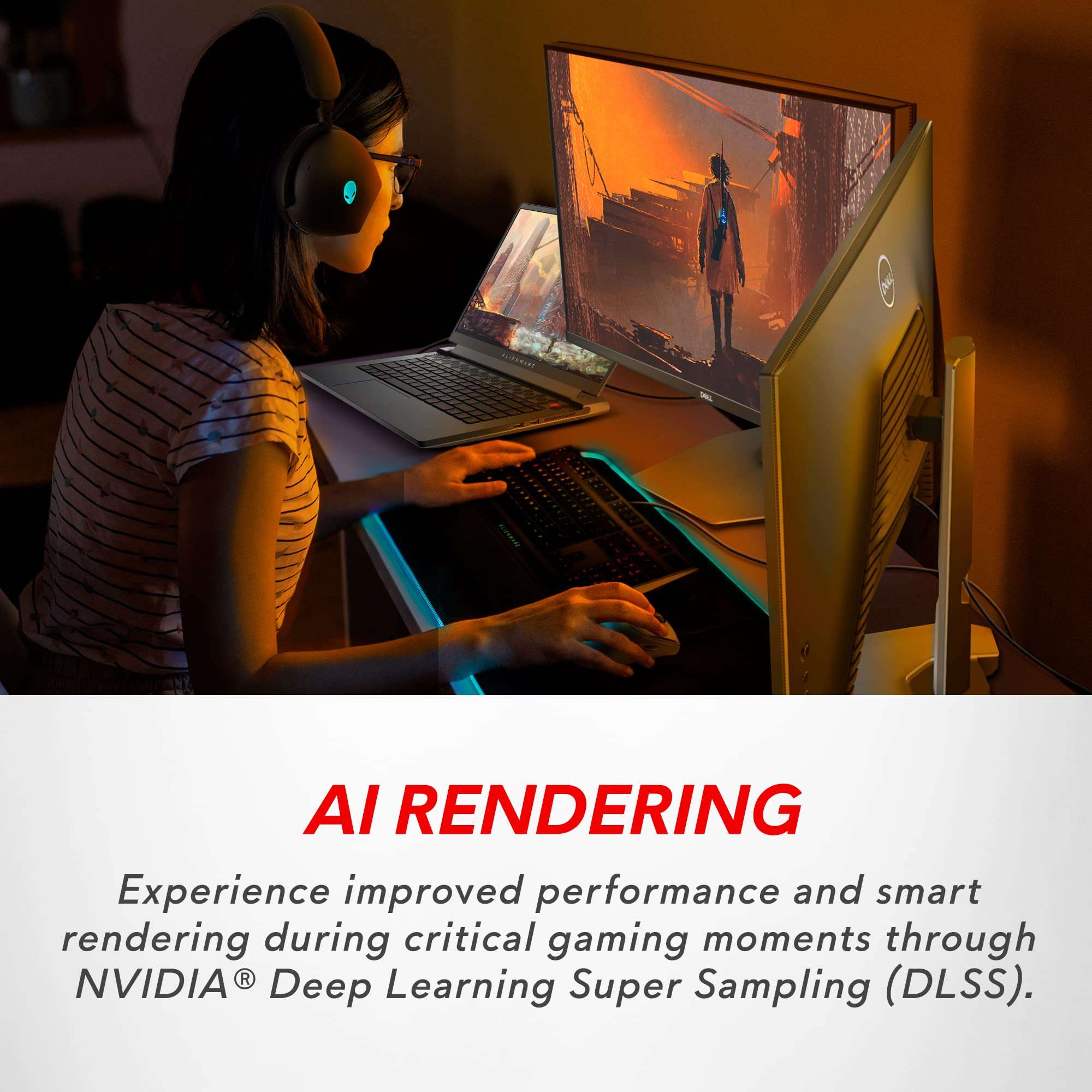 Alienware m15 R7 Gaming Laptop - 15.6-inch QHD 240Hz 2ms Display, Intel Core i7-12700H, 16GB RAM, 512GB SSD, NVIDIA GeForce RTX 3070 Ti 8GB GDDR6, HDMI, USB-C, Wi-Fi 6, Windows 11 Home - Black 3