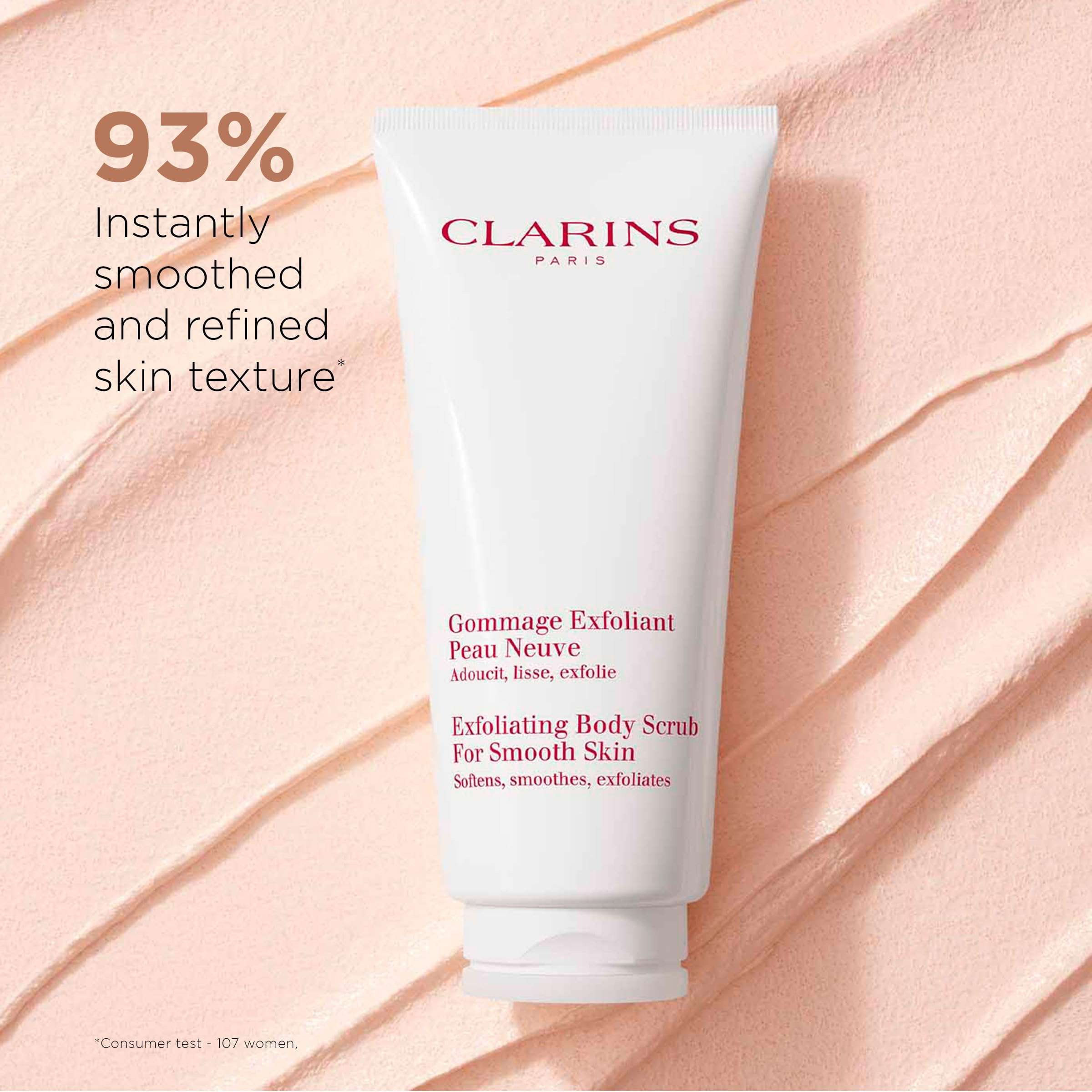 Clarins Moisture-Rich Body Lotion and Exfoliating Body Scrub for Smooth Skin Bundle | Body Cream Intensely Hydrates Very Dry Skin | Softening and Smoothing Body Scrub 5