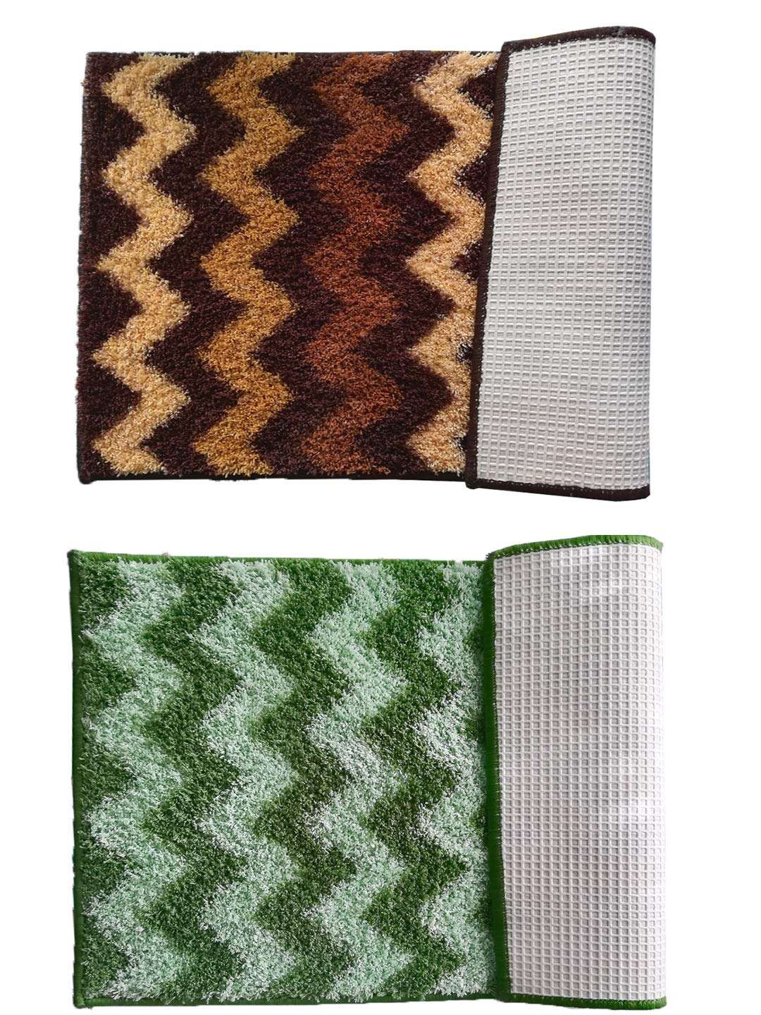 Athom Trendz Soft Anti Slip Easy Home Bath Mat, 38 X 58 Cm, Multicolour 3