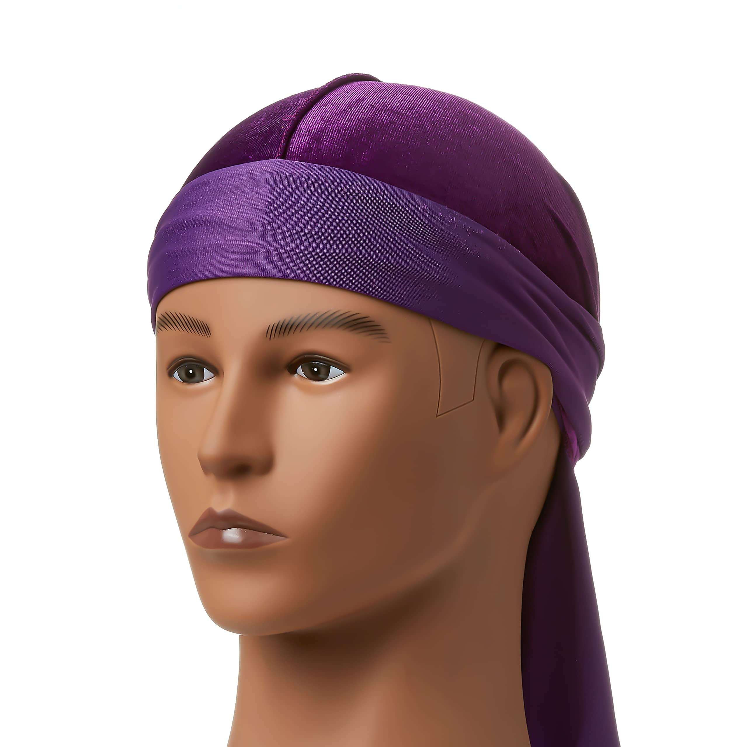 KISS RED Bow Wow Power Wave Velvet Luxe Durag (Purple) 5