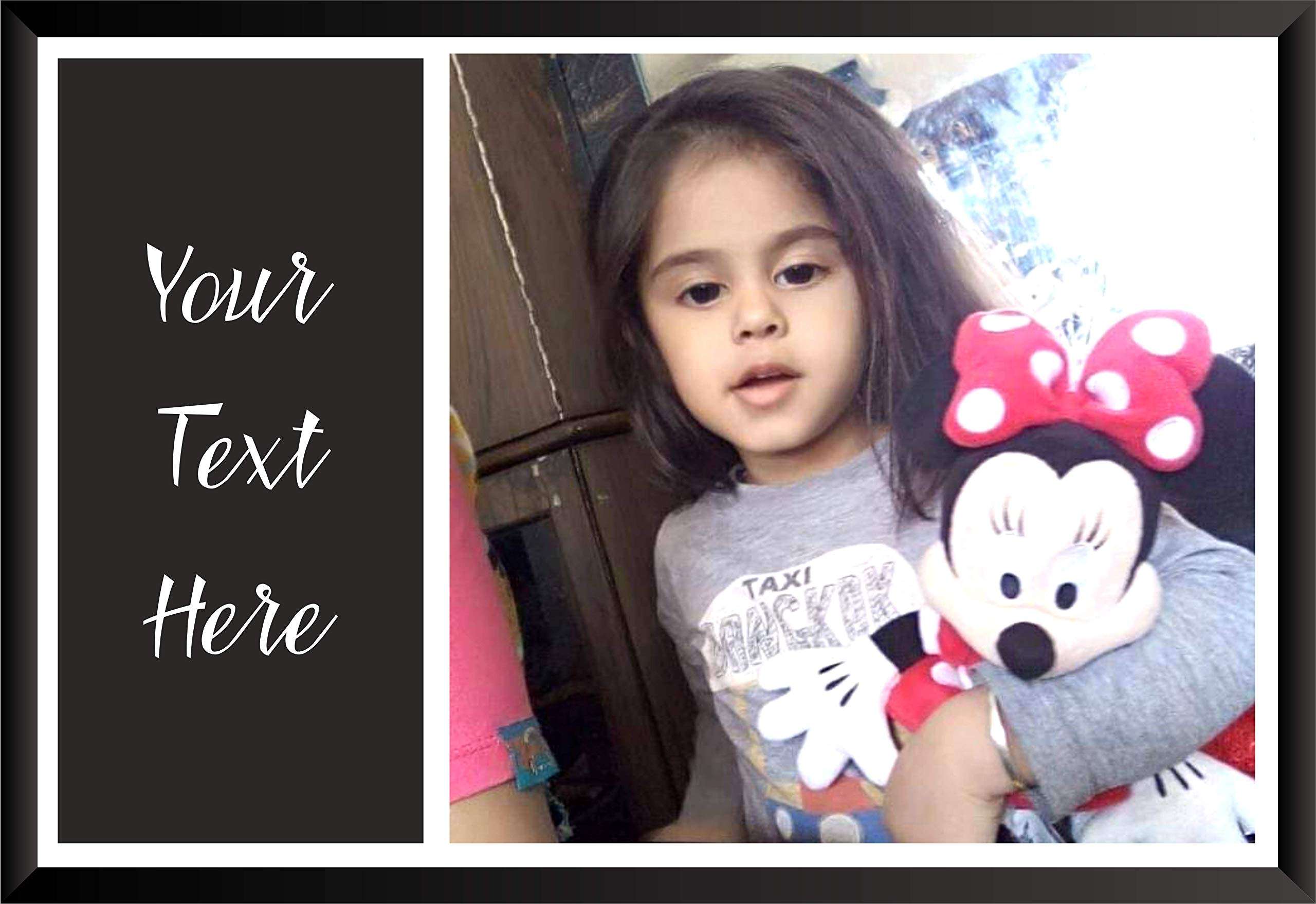 Brown Cloud Personalized Printed Photo Poster/Collage/Memories on Laminated MDF with Customized Text Message or Personalized/Customized Photograph Gift for Family/Friends (002) 4