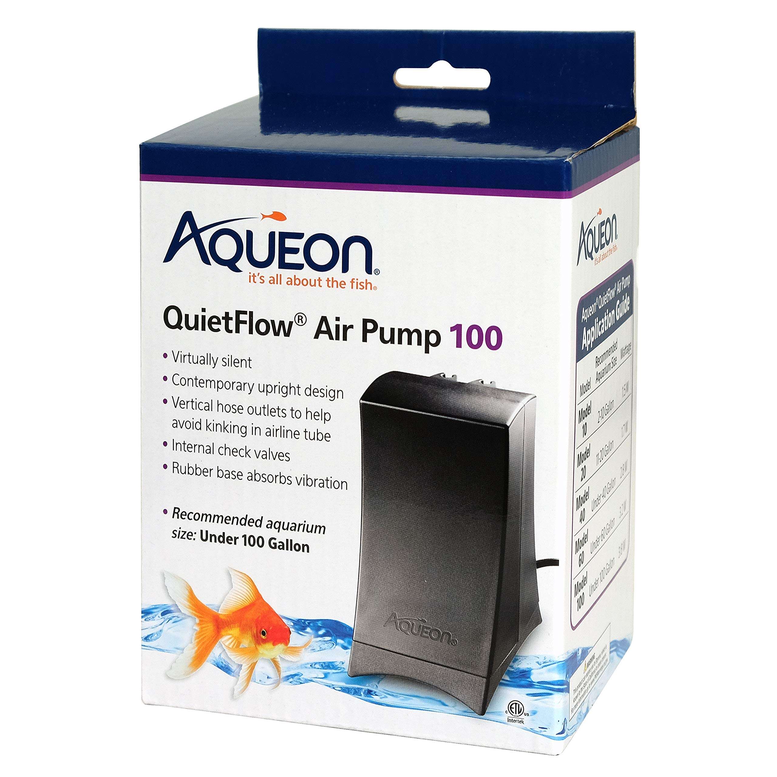 Aqueon QuietFlow Aquarium Air Pump 100, For Under 100 Gallon Tanks 1