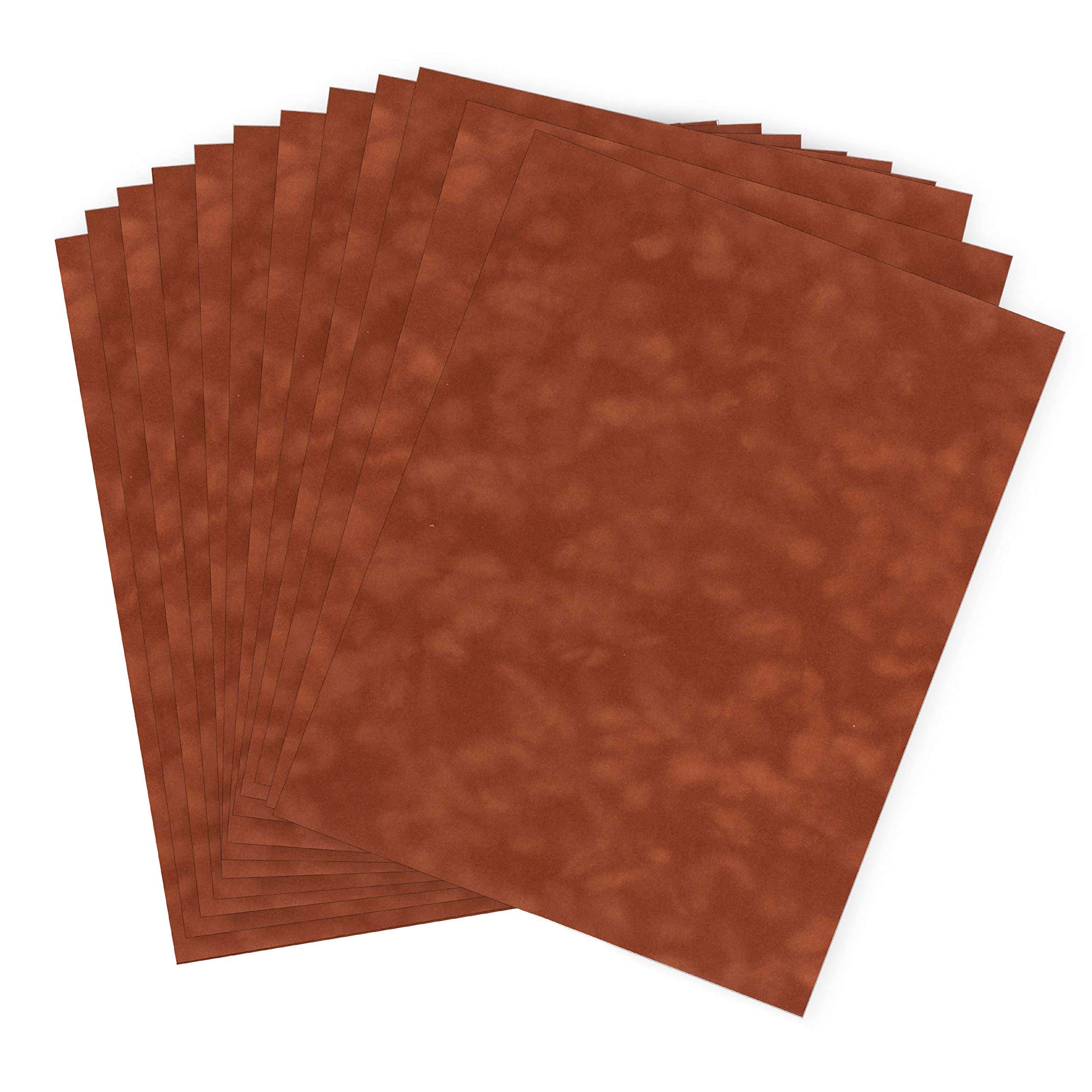 S.E.I 12-Sheet Velvet Paper, 8.5 by 11-Inch, Nutmeg 1
