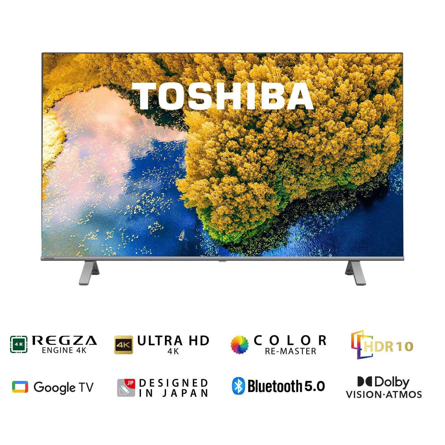 TOSHIBA 139 cm (55 inches) Bezelless Series 4K Ultra HD Smart LED Google TV 55C350LP (Black) 3