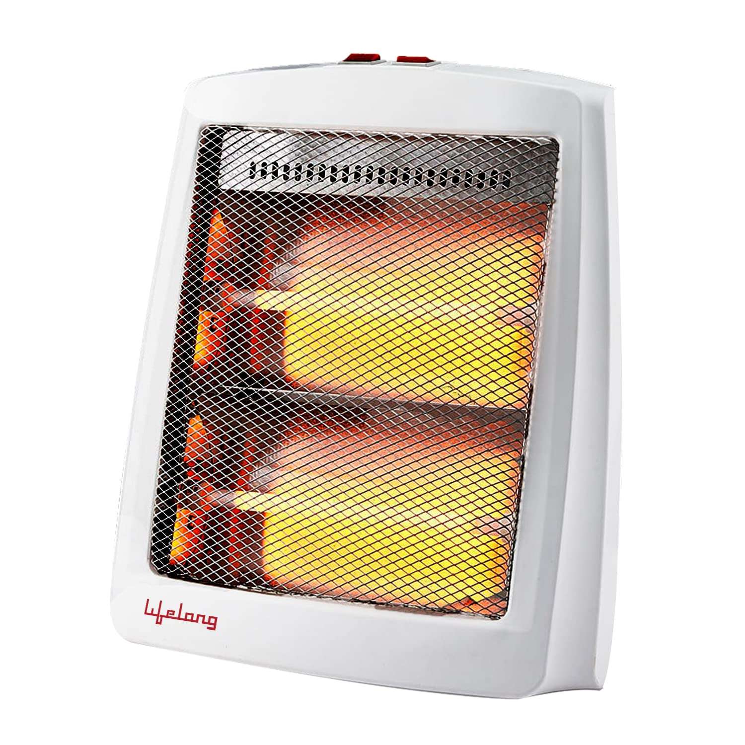 Lifelong LLQH923 Infinia 800 W (ISI Certified) Quartz Room Heater with 2 Power Settings (400W-800W)| 2 Rod Room Heater| Room Heater with Overheating Protection (1 Year Warranty, White) 1