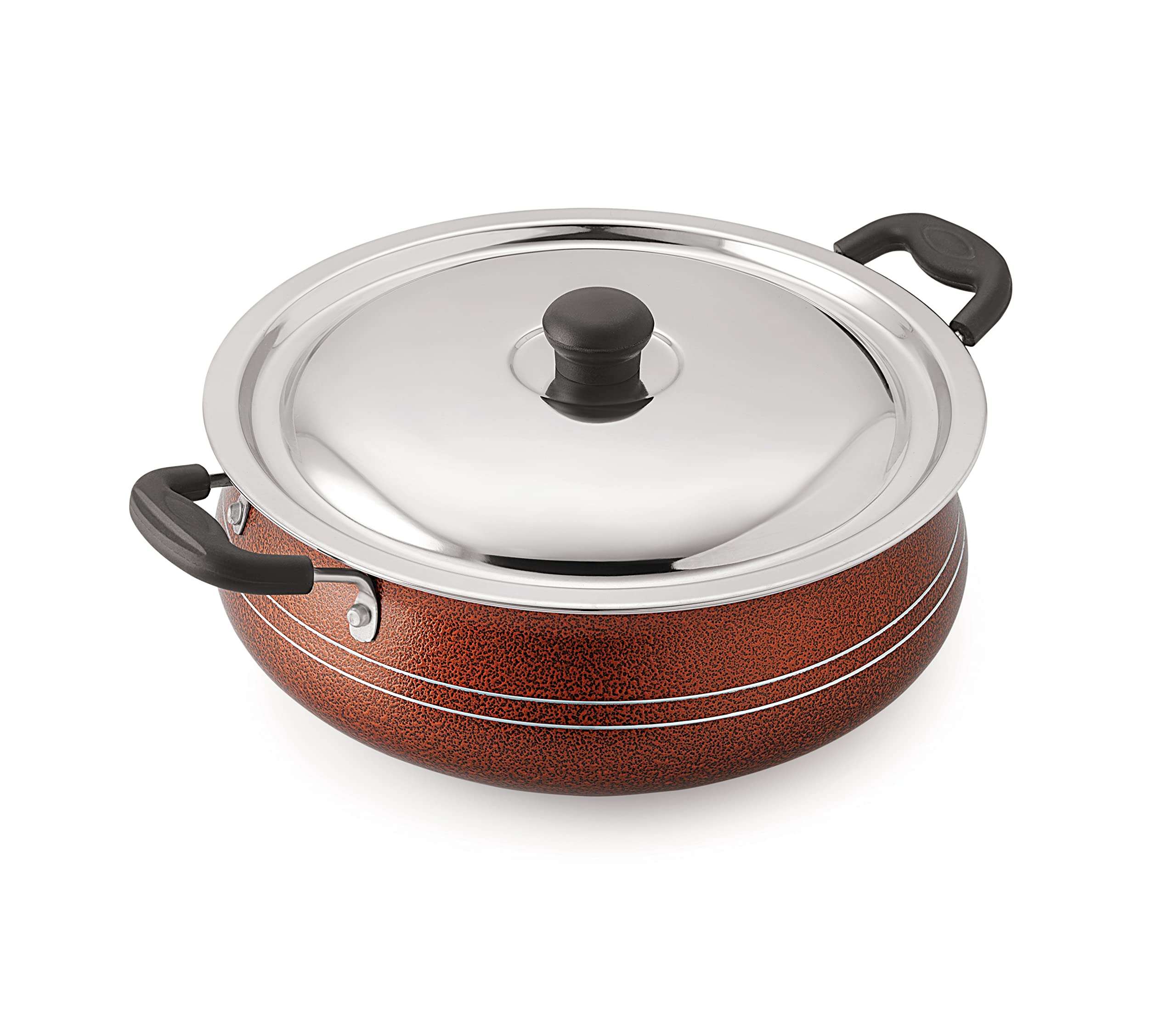 Sonu Elite Series IB Gravy Pots, Non-Stick cookware, Induction Base, Even Heat Distribution, Strong Handles, Thickness - 2.6 MM (Elite Series - IB Gravy Pot, Capacity - 4900 ML) 3