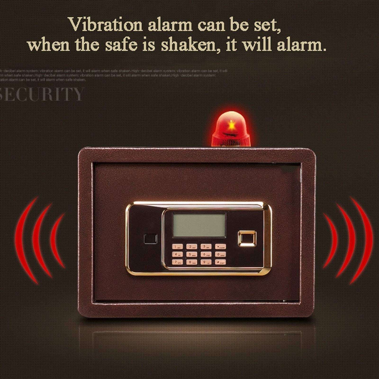 Steel Security Deposit Boxes, Digital Electronic Security Safe Box Home Office Security Safe-Fire Retardant, Built-in Alarm 4