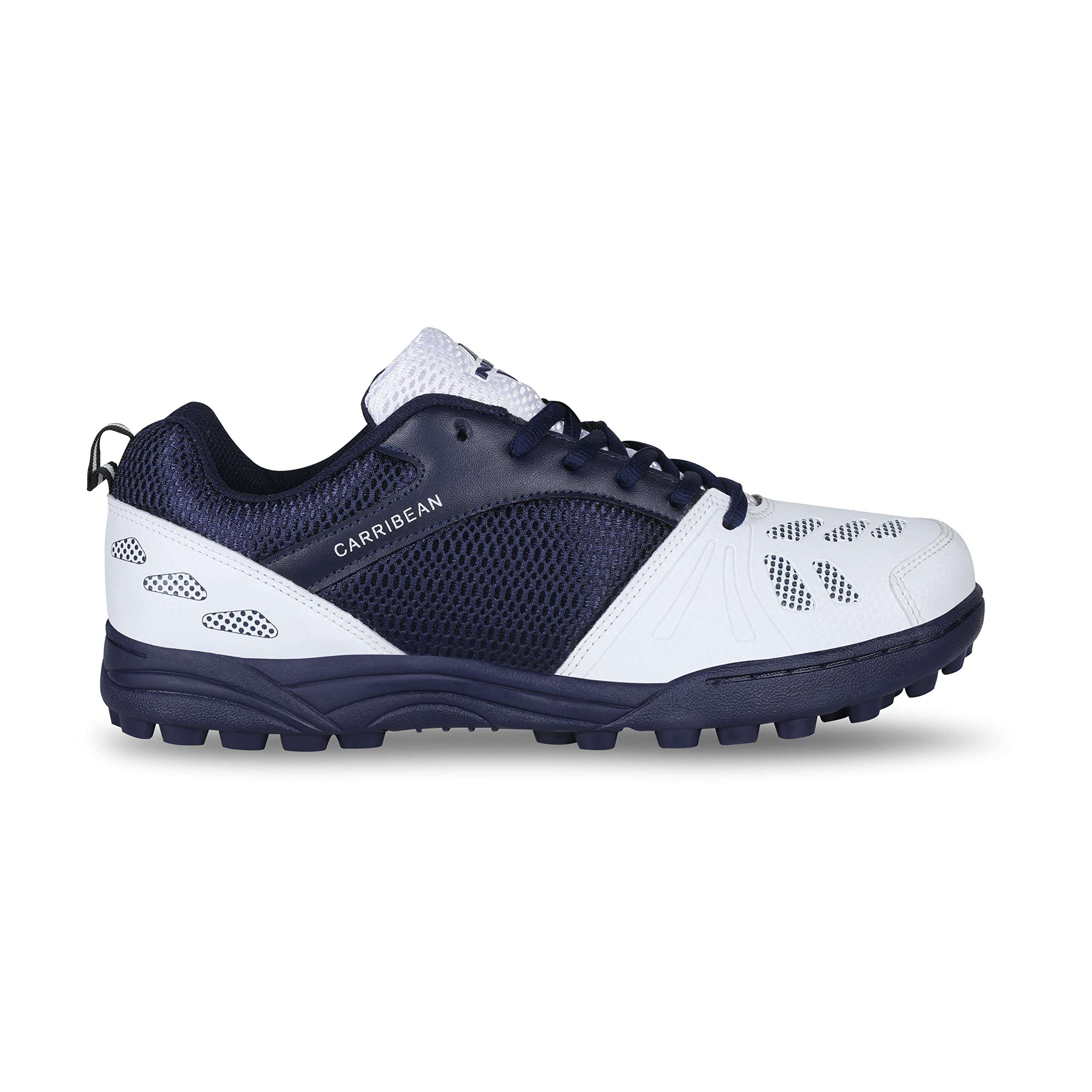 Nivia Caribbean Cricket Shoes (NIVIA22909) (White Blue) - 9 UK for Men 4