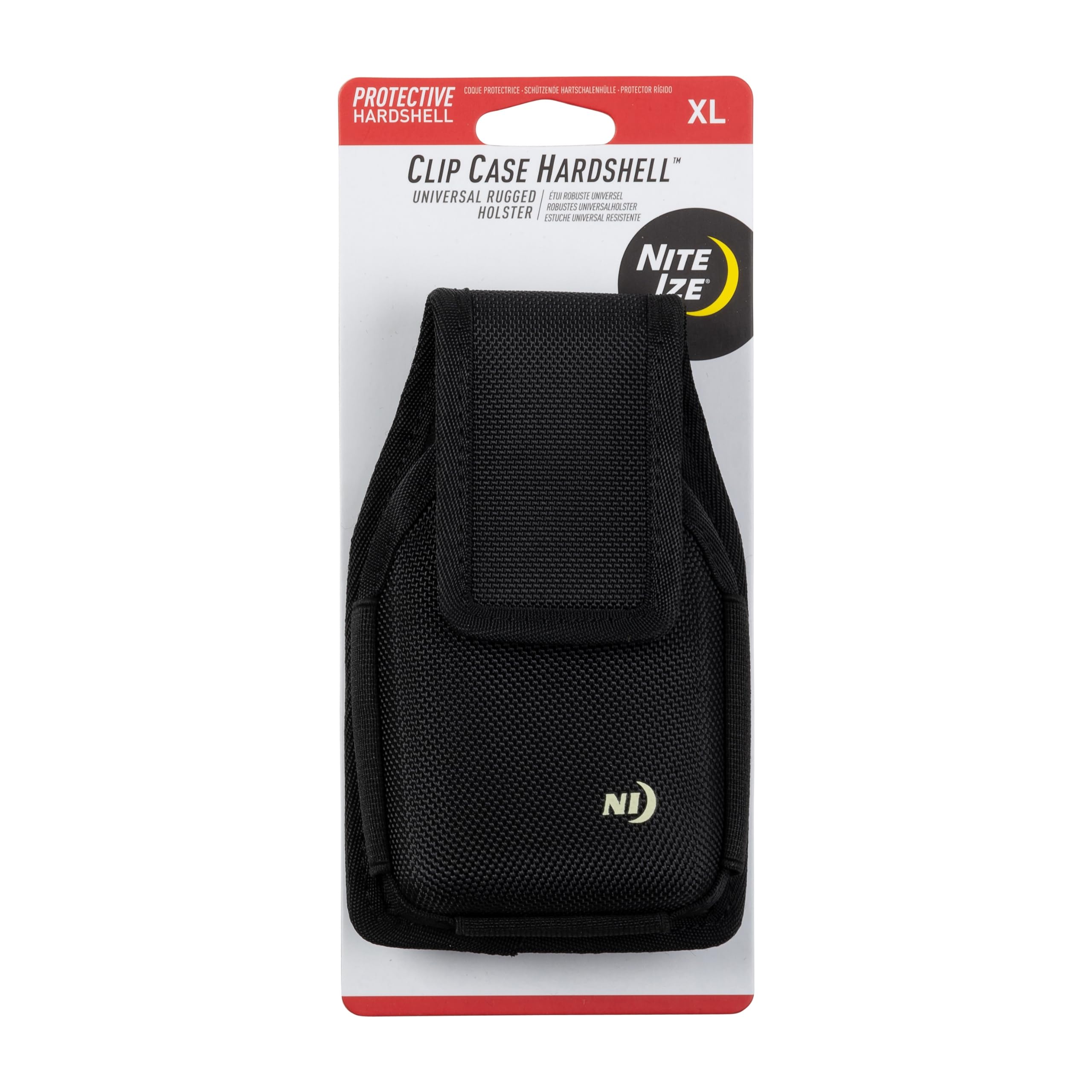 Nite Ize Clip Case Hardshell Universal Rugged Holster - Protective Phone Holder with Belt Clip - Holster for Men's & Women's Belts - Utility Belt Phone Pouch - X-Large, Black 1