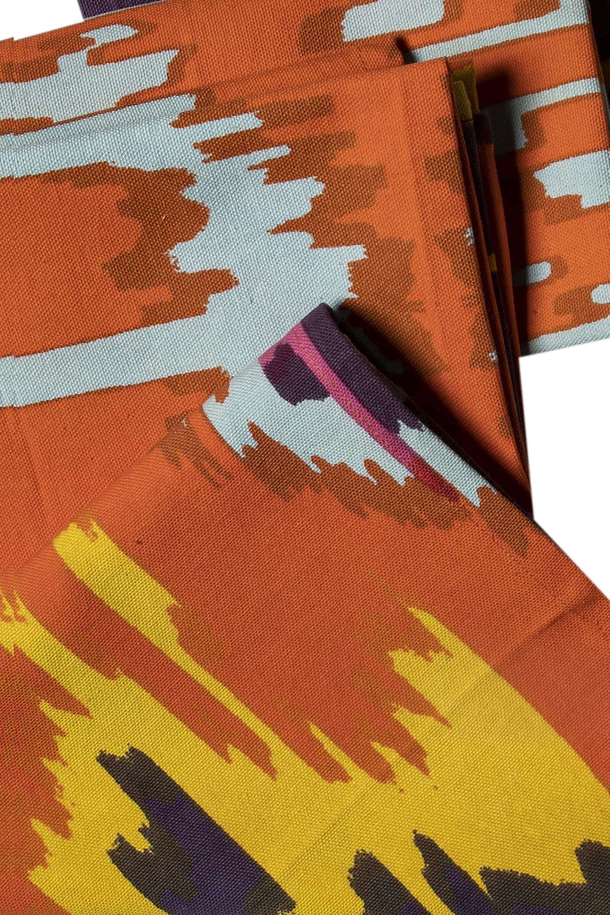 CONTRAST LIVING Tara Hand Block Printed Kitchen Towel/Dish Towel/Hand Towel Multi Color Set of 3 Pcs 6