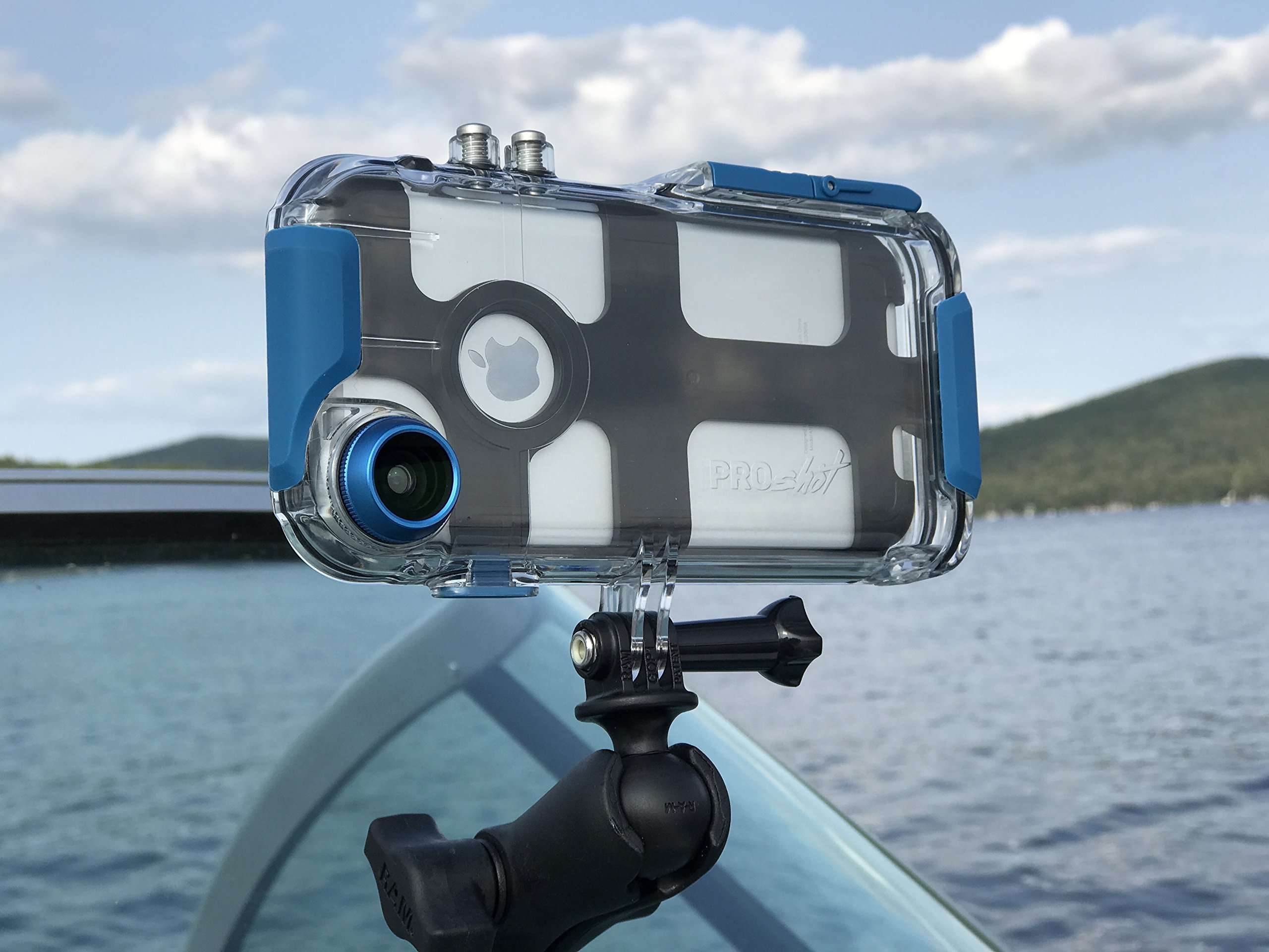 Pro Shot Touch - Waterproof Case Compatible with iPhone SE 2020, iPhone 8, and iPhone 7. Wide-Angle Lens Included. Camera App Included for Snorkeling and Diving Underwater Photography. 2