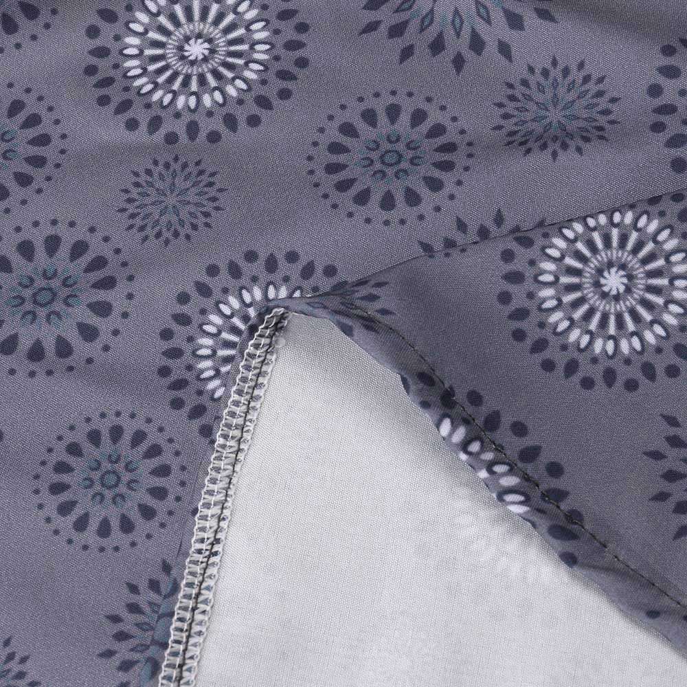 Blouse for Women Long Sleeve Kimloog Women Plus Size Print Long Sleeve Polka Dot Button Blouse Pullover Tops Shirt Gray 4