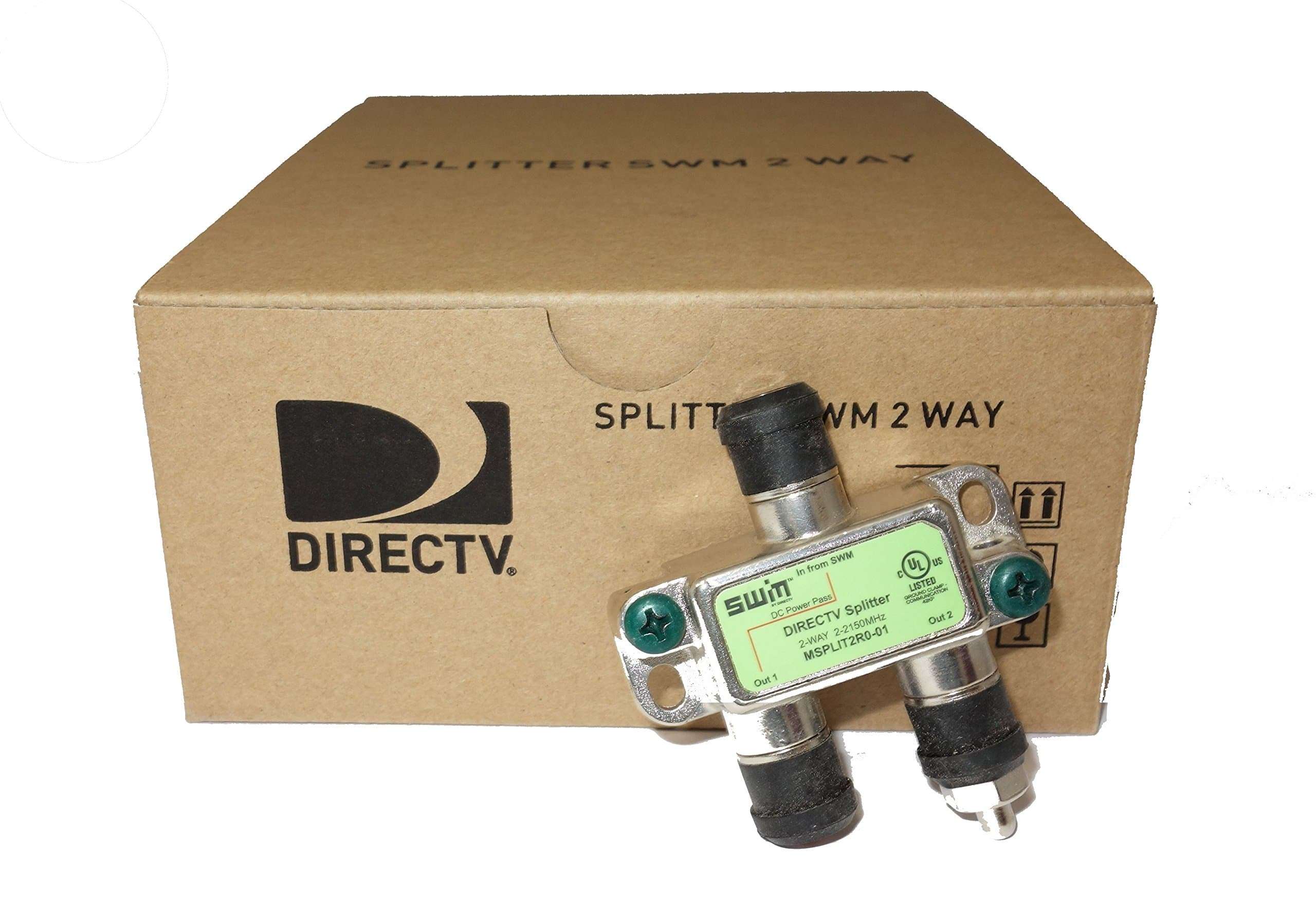 2-Way Wide Band Splitter (Case of 20) - Works with Directv 1