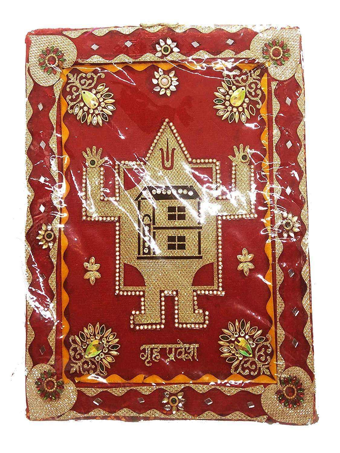 SHOPOBUDDY Grah Pravesh/Ghar Pravesh/Grih Parvesh/Home Inaugration Thapa Used for Pooja Purpose Subh for Ghar 1