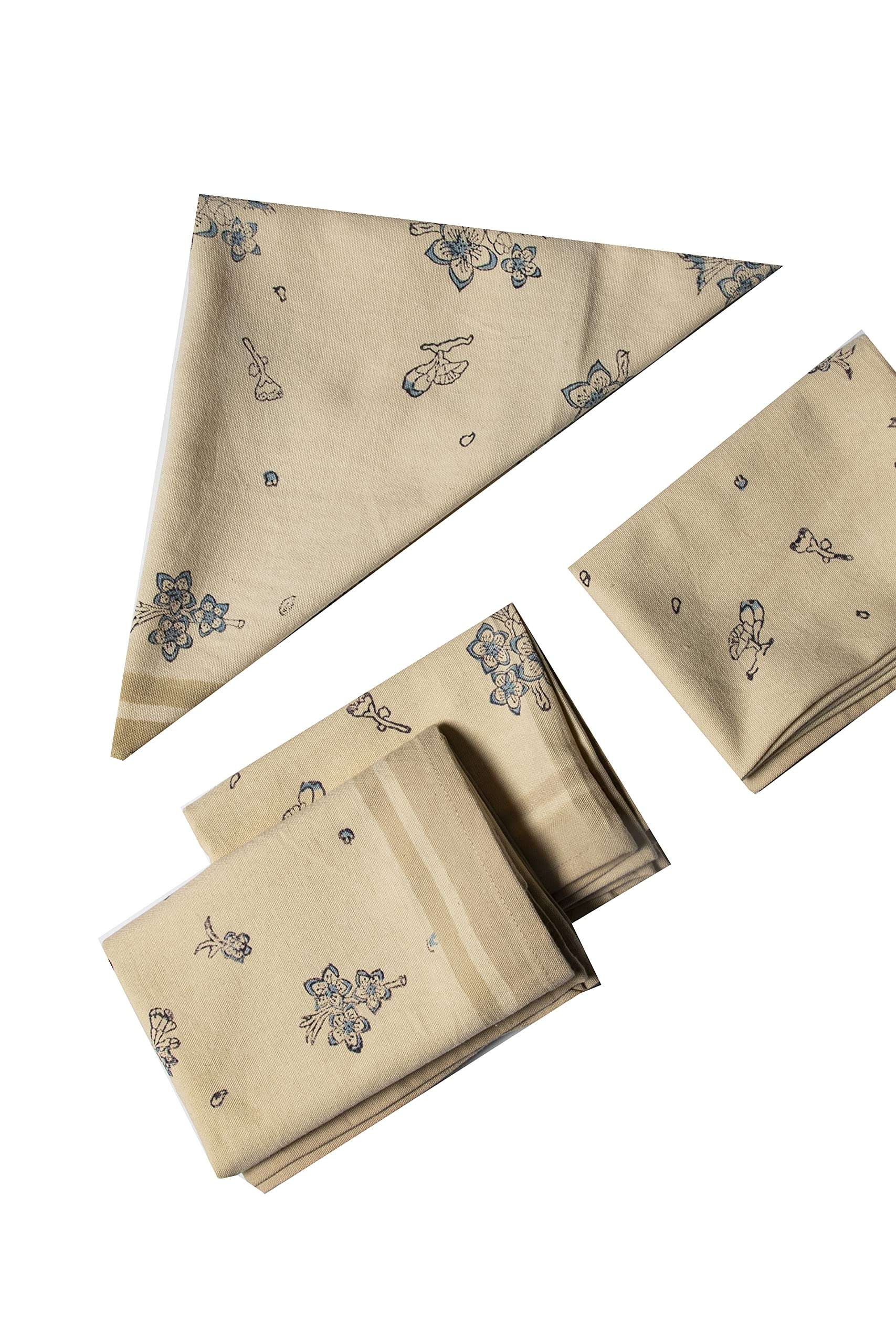 CONTRAST LIVING Pabi Hand Block Printed Kitchen Towel/Dish Towel/Hand Towel Multi Color Set of 3 Pcs 4