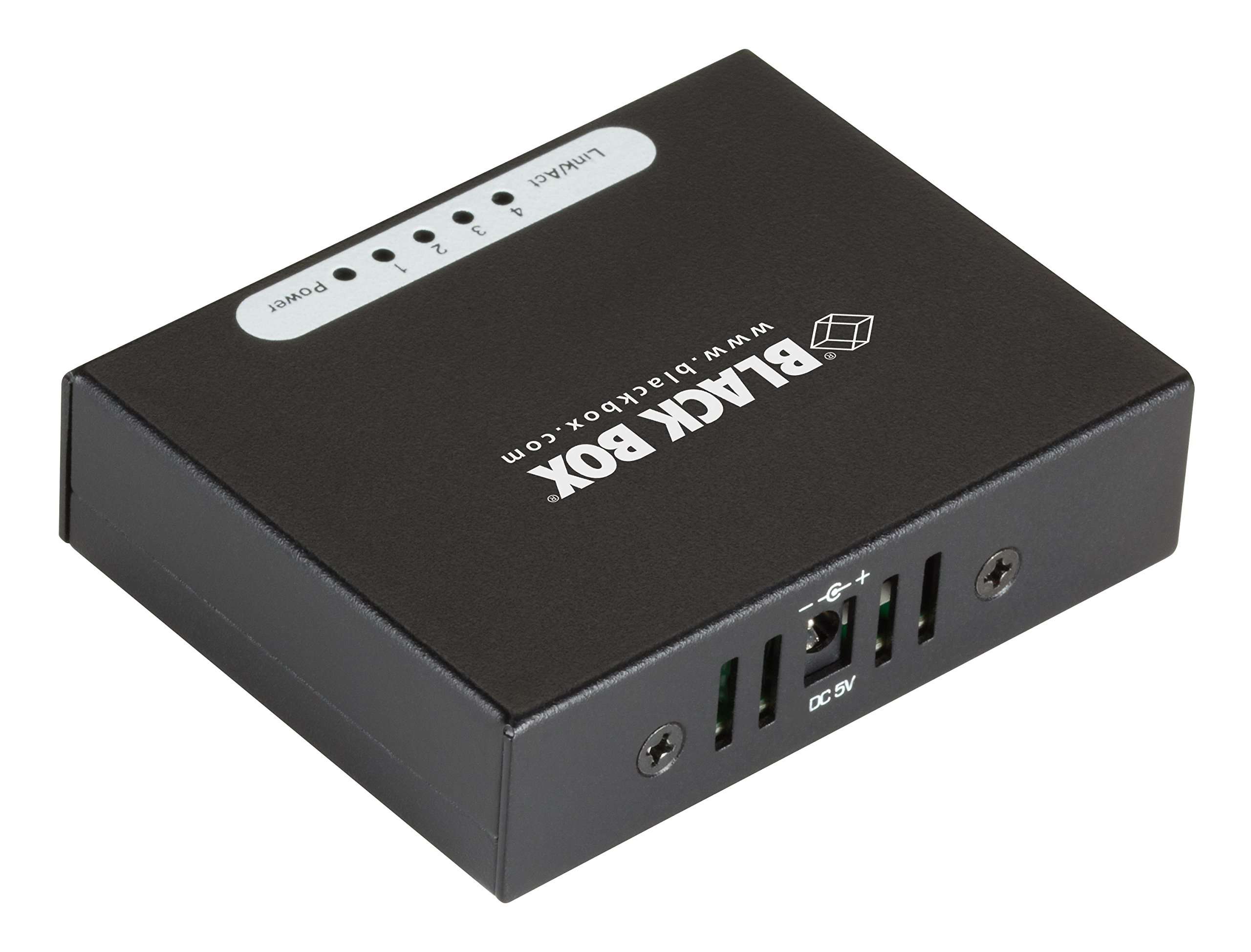 Black Box USB-Powered Gigabit 4-Port Switch with EU Power Supply - 4 Ports - 10/100/1000base-tx - 4 2