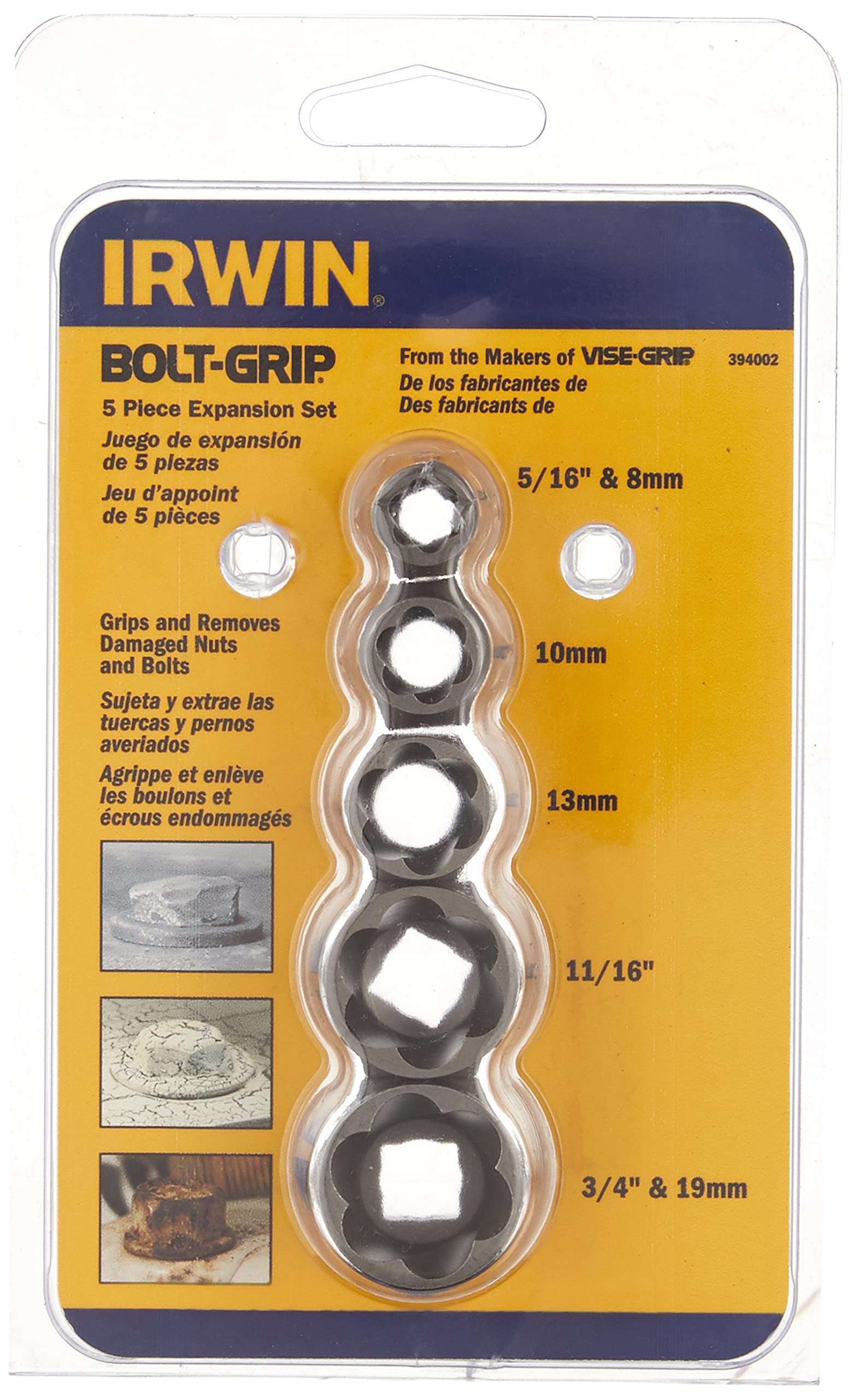 Irwin Tools IRWIN Bolt Extractor Set, 5-Piece (394002) 1