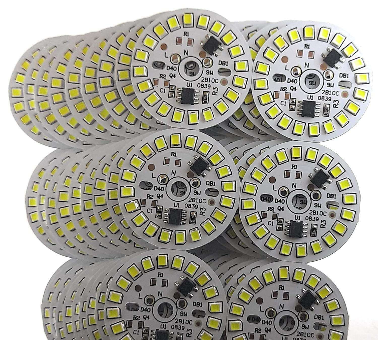 Niyati 9-Watts b22d LED Direct On Board Bulb, Pack of 20, Cool White