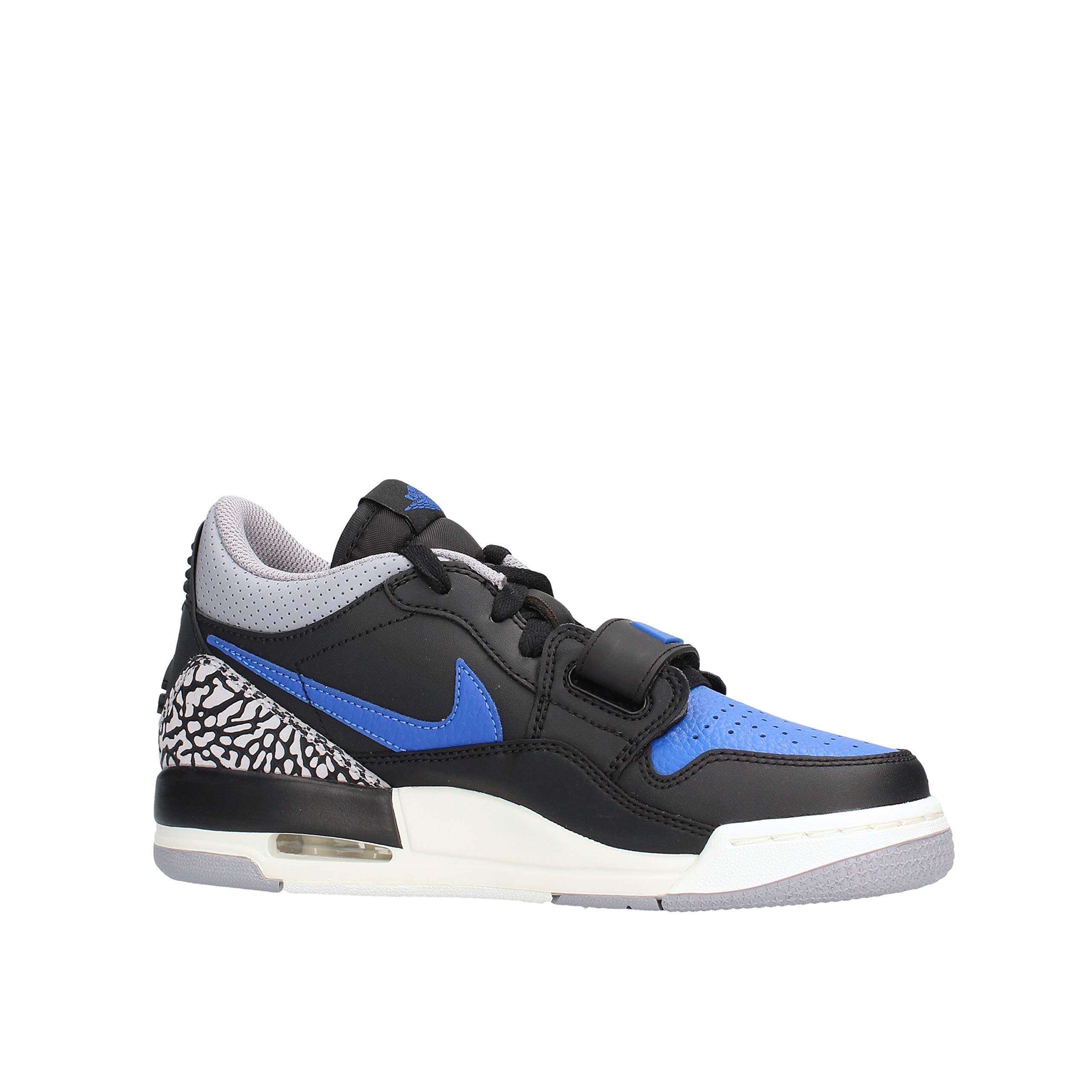 NIKE Air Jordan Legacy 312 Low Big Kids' Shoes (CD9054-041, Black/Game Royal-White-Cement Grey) Size 5.5 6