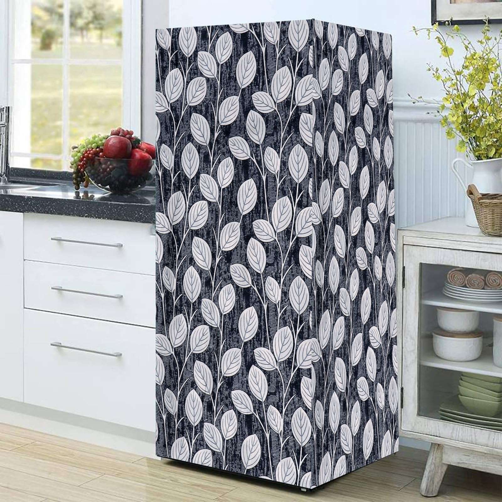 Waco Creation Fridge Full body Cover for 180 to 220 litres Single Door Refrigerator Cover Waterproof/dustproof Fridge Cover (150 x 60 cm) (Grey) 3