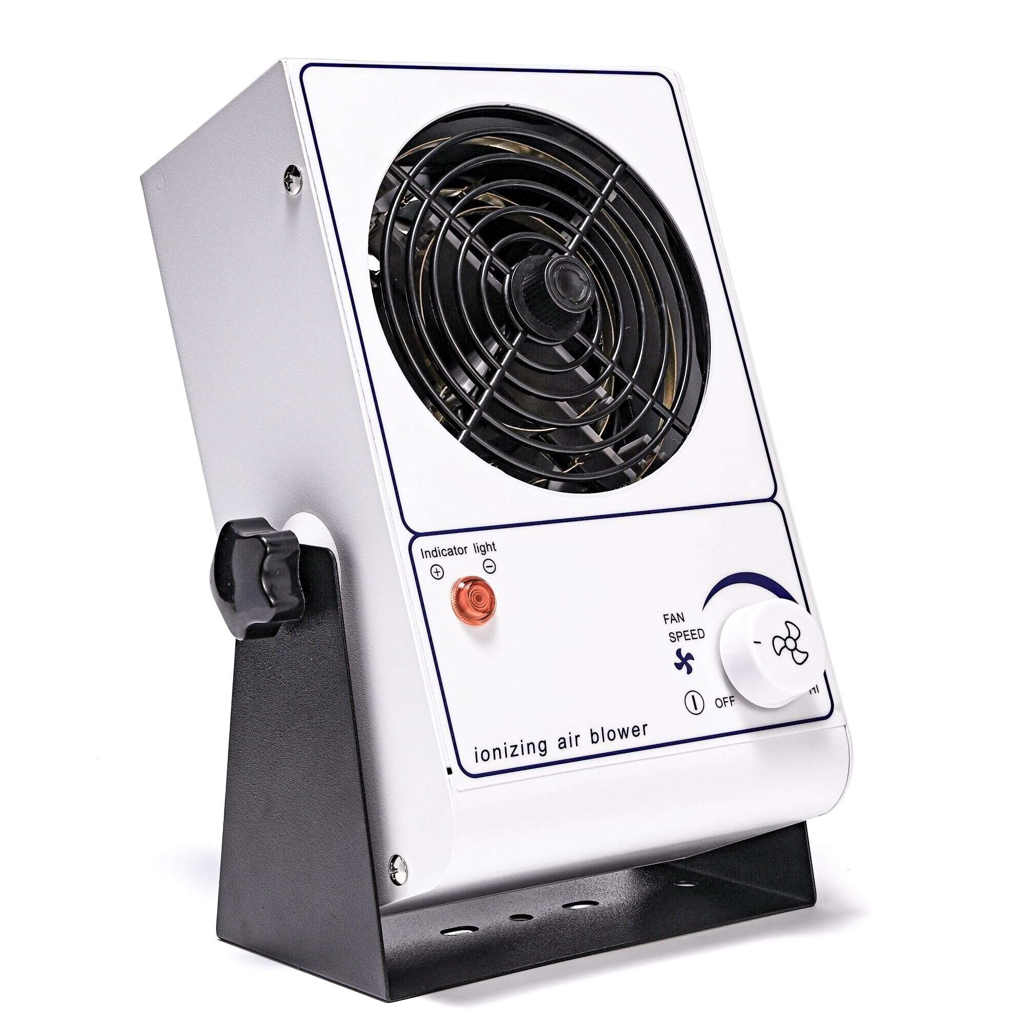 Ionizing Air Blower Fan Ion Anti-Static Elimination Discharge ESD Blower Fan 110V Ionizer Desktop Fan Eliminator