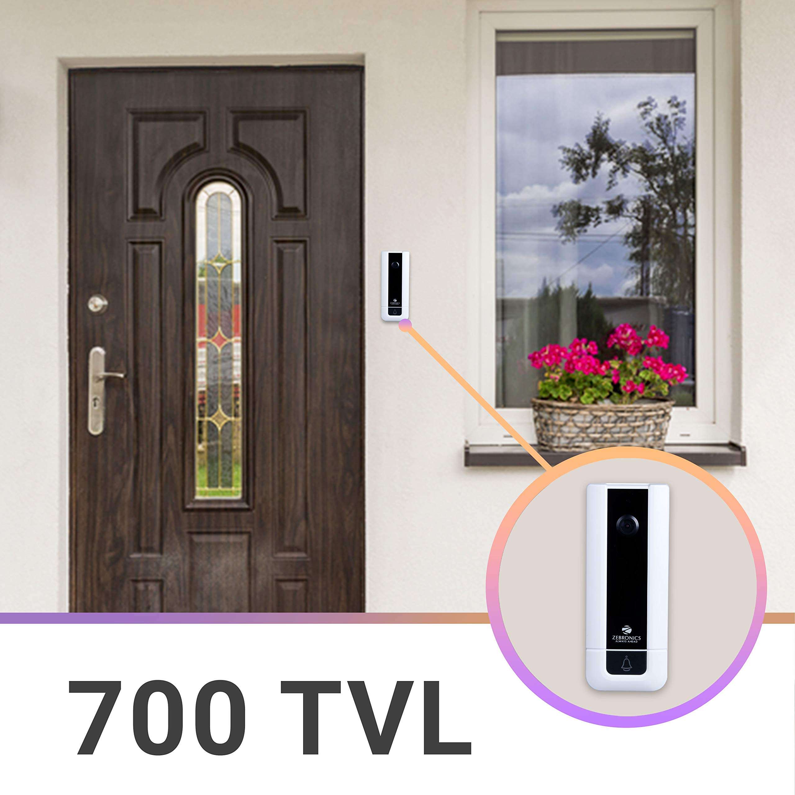 ZEBRONICS Video Door Phone with 4 inch Screen, White 6