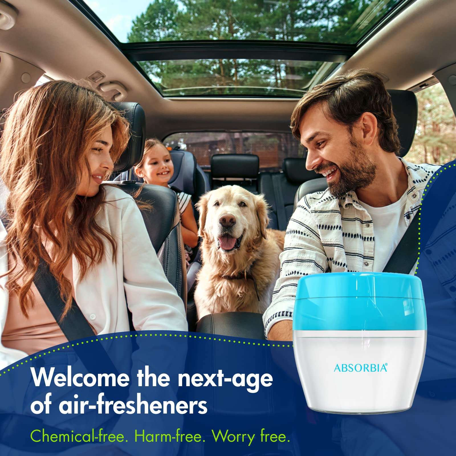 Absorbia Aviator Car Gel Air Freshener -Pack of 48(125g X 48) with fragrance of Blue Wave & Tropical Joy |with intensity regulator for stronger or lighter fragrance|Water based,low VOC and pDCB free… 3