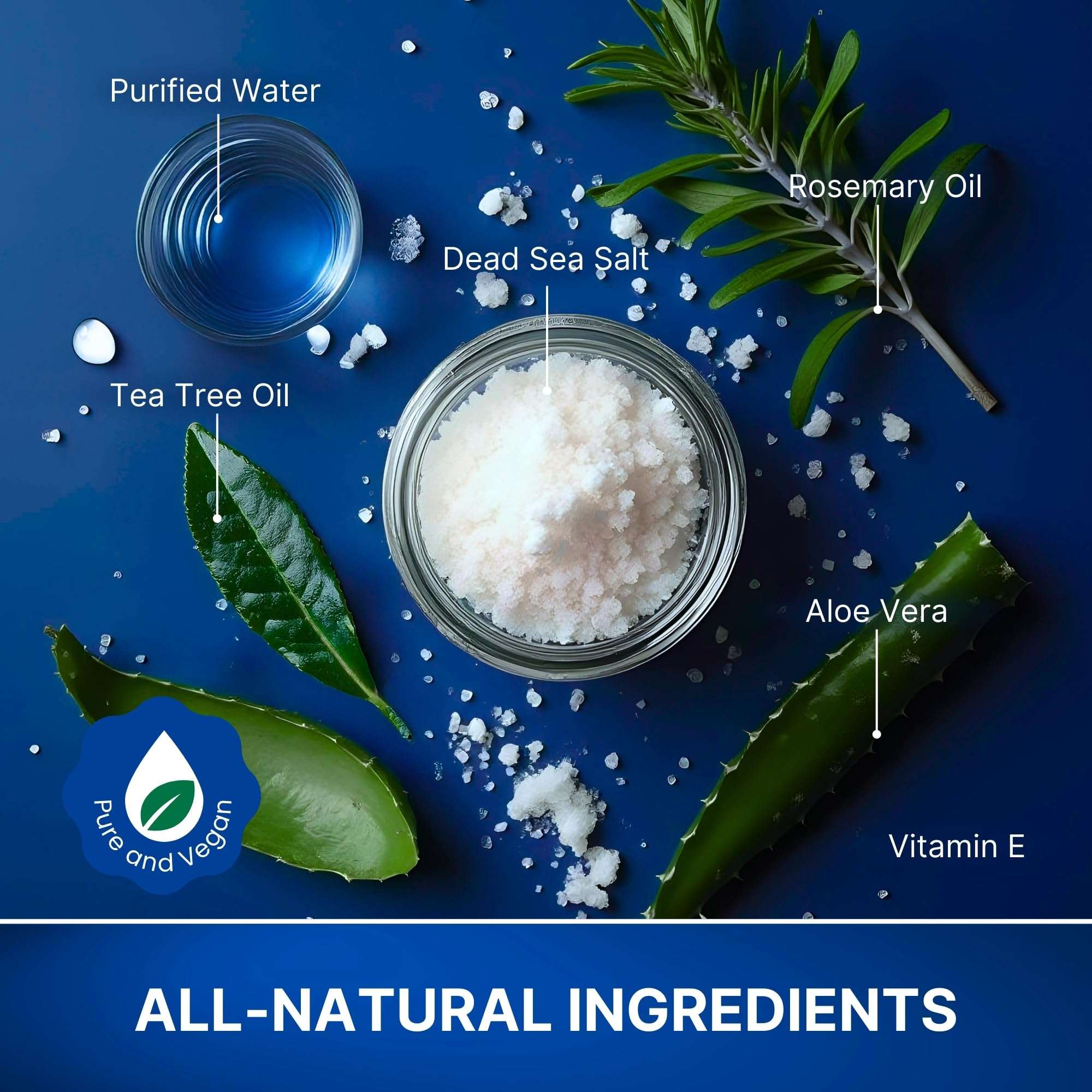 BodyJ4You Piercing Aftercare Spray - Saline Natural Recovery Formula - Tea Tree Sea Salt Aloe Rosemary - Ear Piercing Kit Gauges Navel - Wound Care Keloid Bump Removal - Fine Mist 4 Fl Oz 3