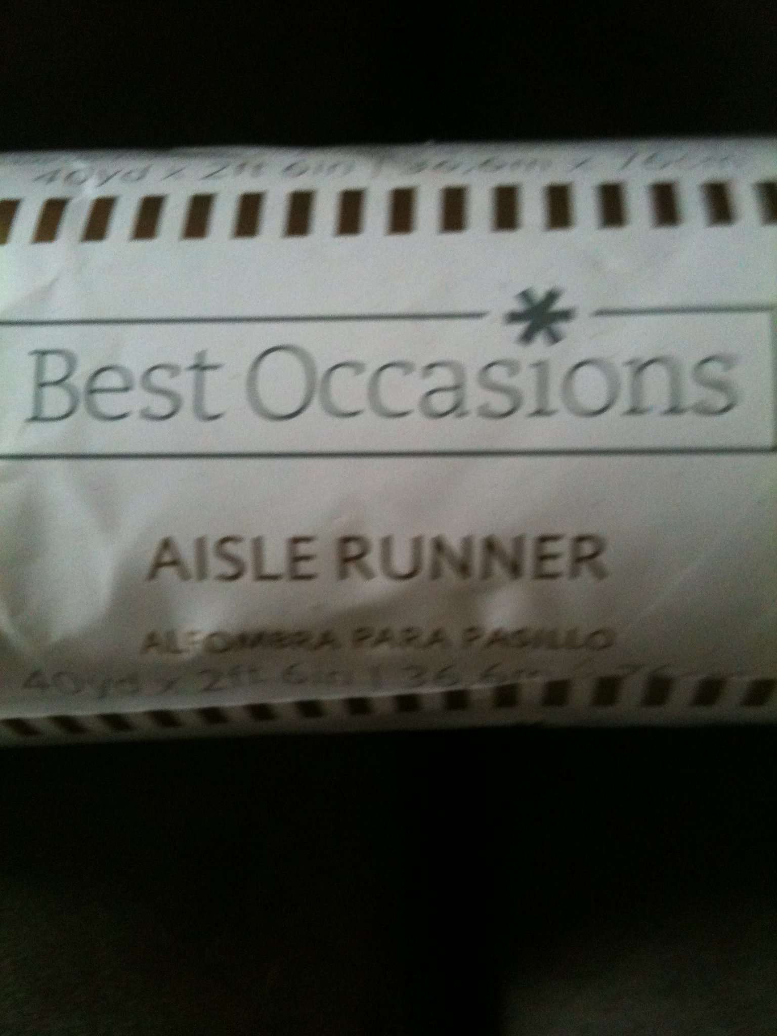 Best Occasions Aisle Runner 1