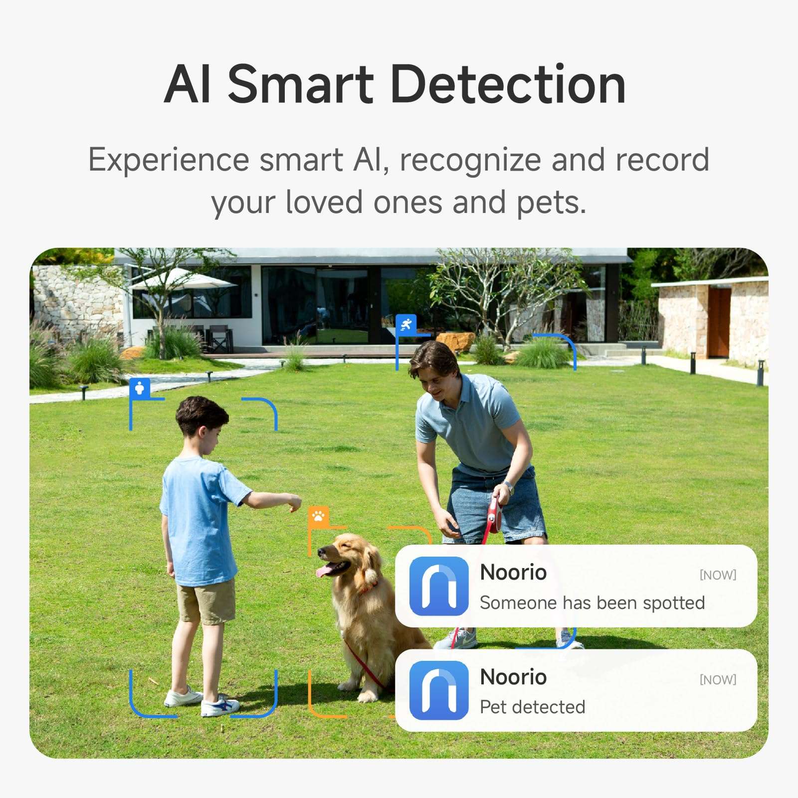 Noorio Home Security System with B211 Camera x2，B200 Camera x2， Hub x1 6