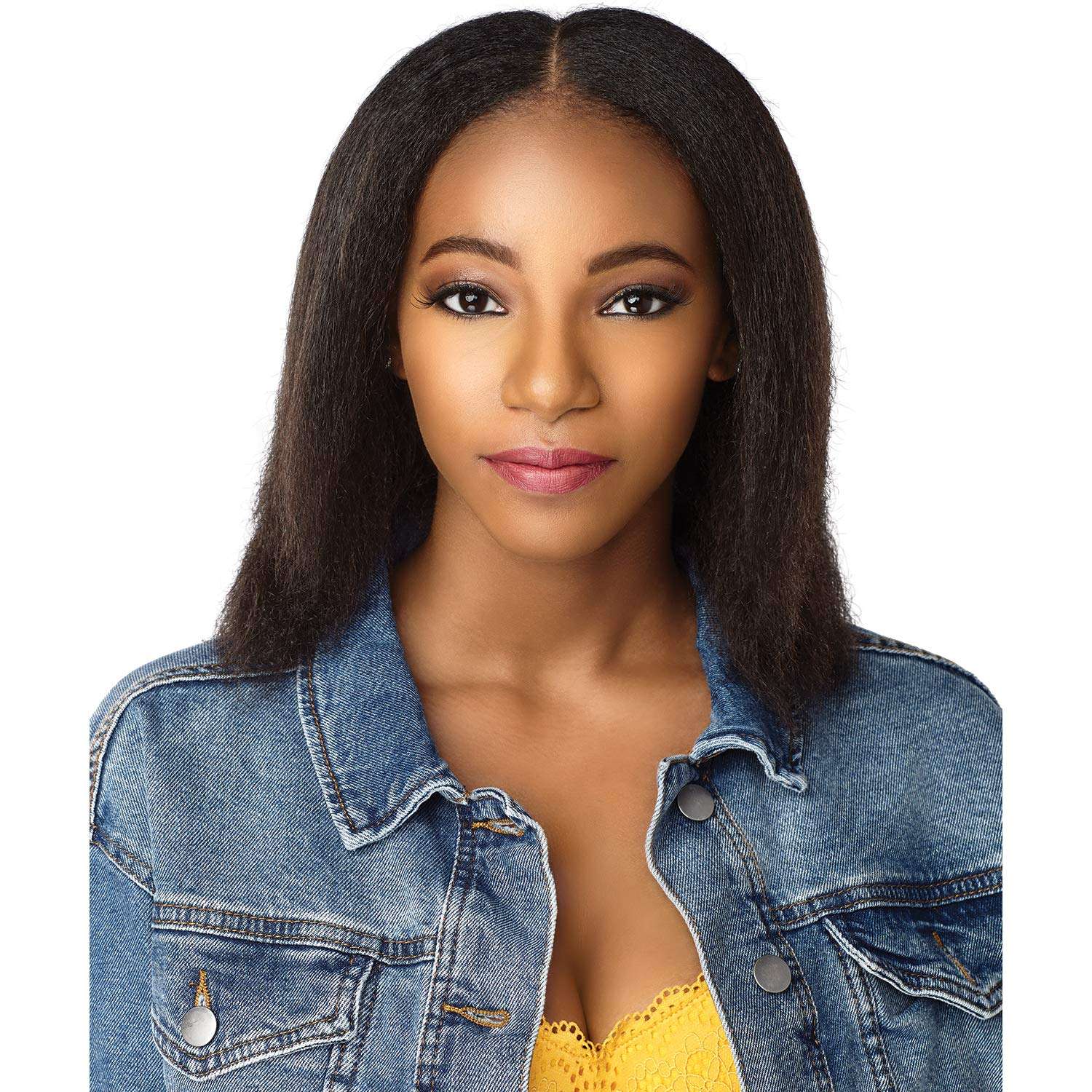 Sensationnel Human Hair Clip On Weave Curls Kinks & Co 1C Clique (18", NATURAL) 2