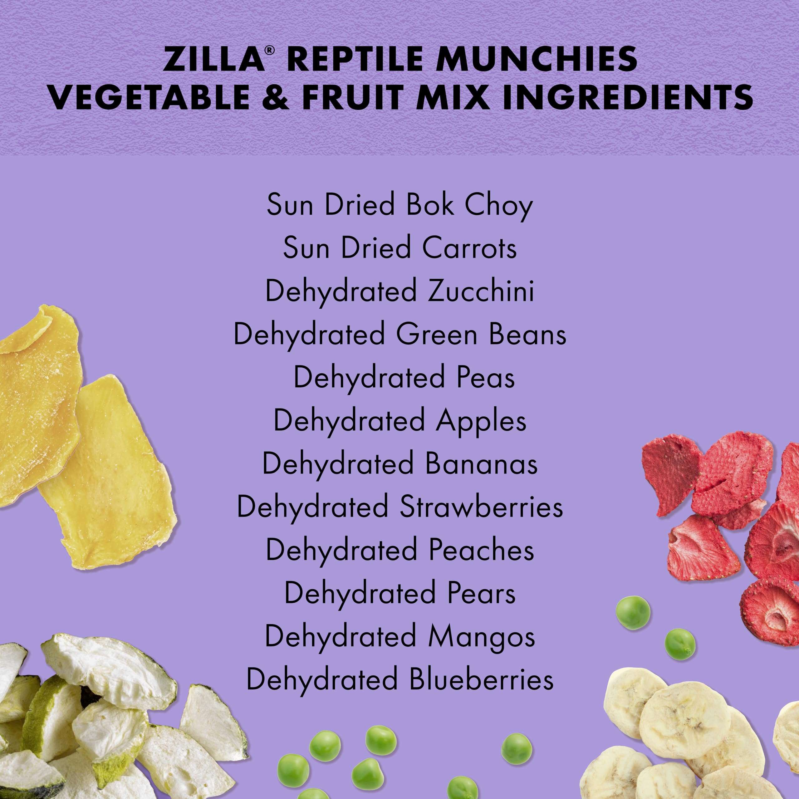 Zilla Reptile Munchies Vegetable and Fruit Mix 4 oz. 5