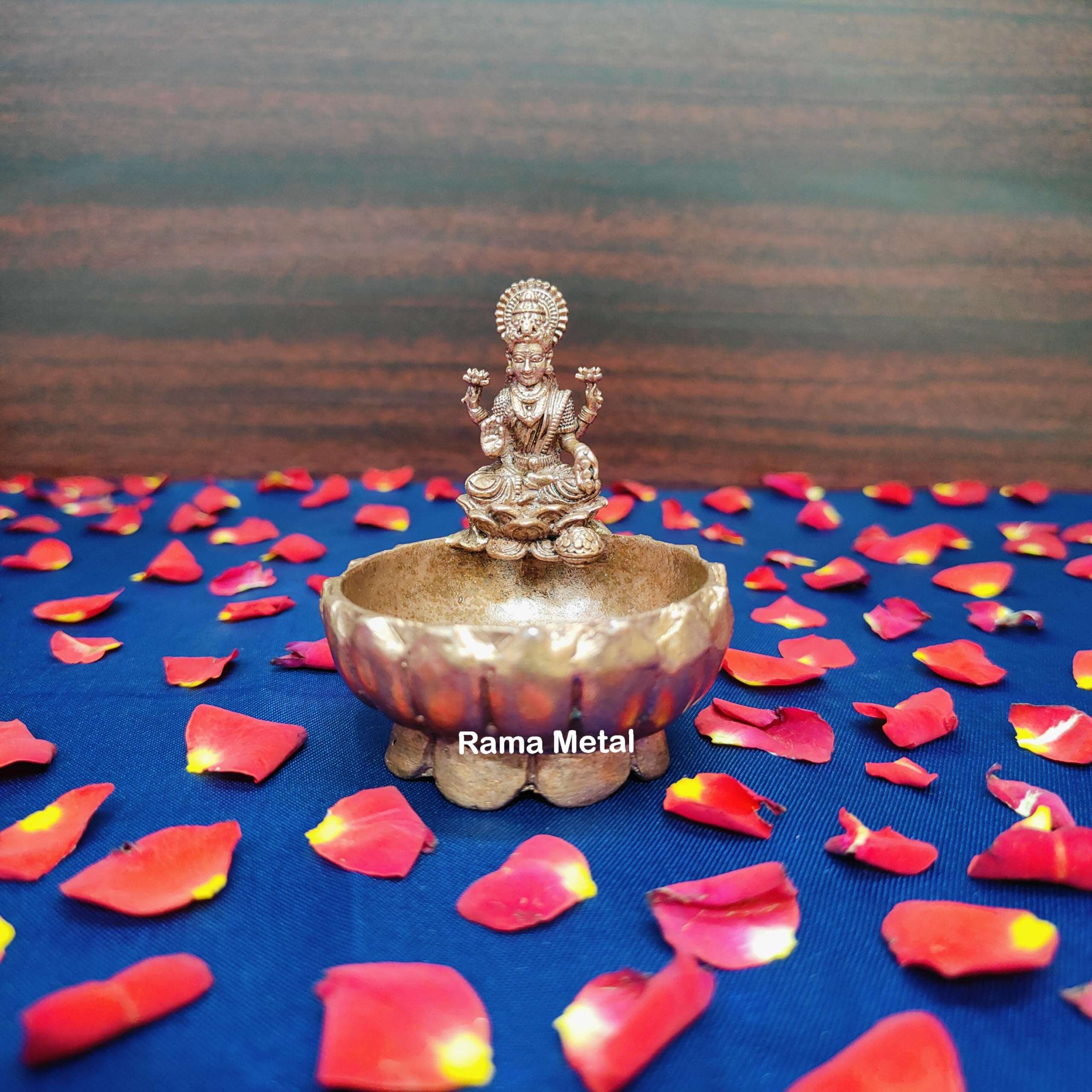 RAMA METAL Copper Lakshmi Uruli for Pooja Decor | Gift Items 6