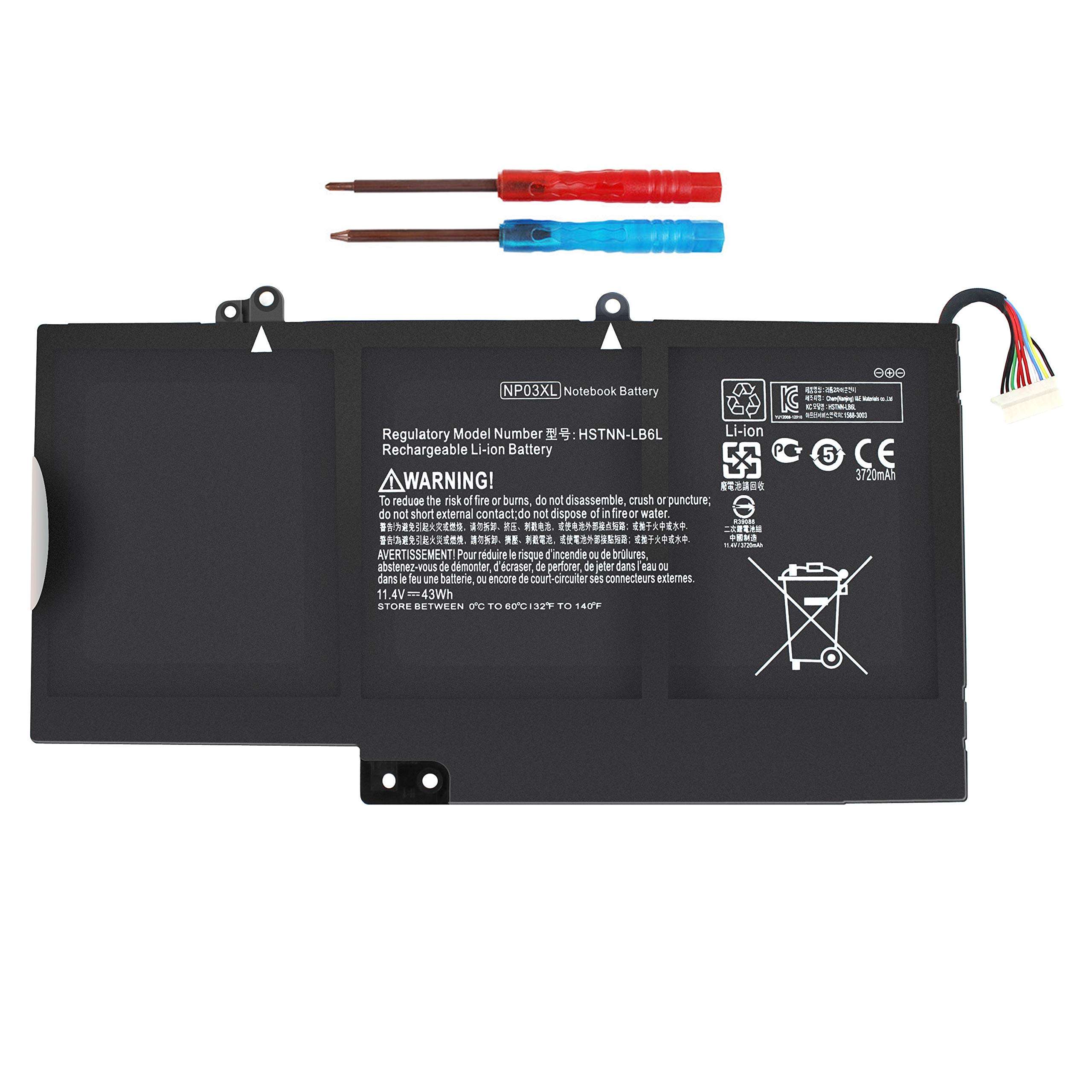 Shareway 43Wh NP03XL Replacement Laptop Battery for HP Pavilion X360 13-A010DX 13-B116T 13-B116TU; Envy X360 15-U010DX 15-U011DX HSTNN-LB6L 760944-421 761230-005 J8C75PA 1