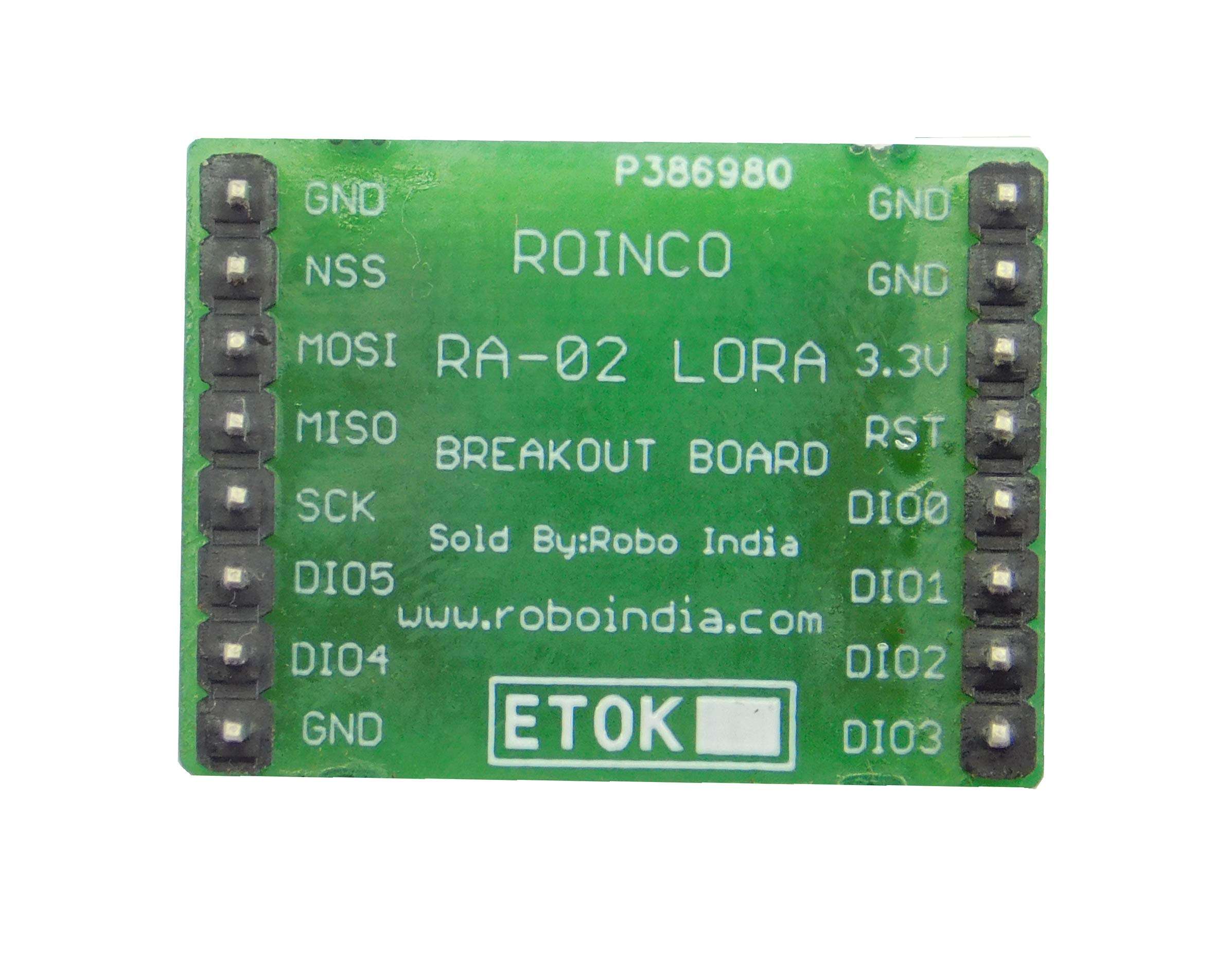 Roinco 433mhz Lora Ra02 Long Range Rf Wireless Module with Breakout Board and 2.4 Ghz Antenna (1) 3