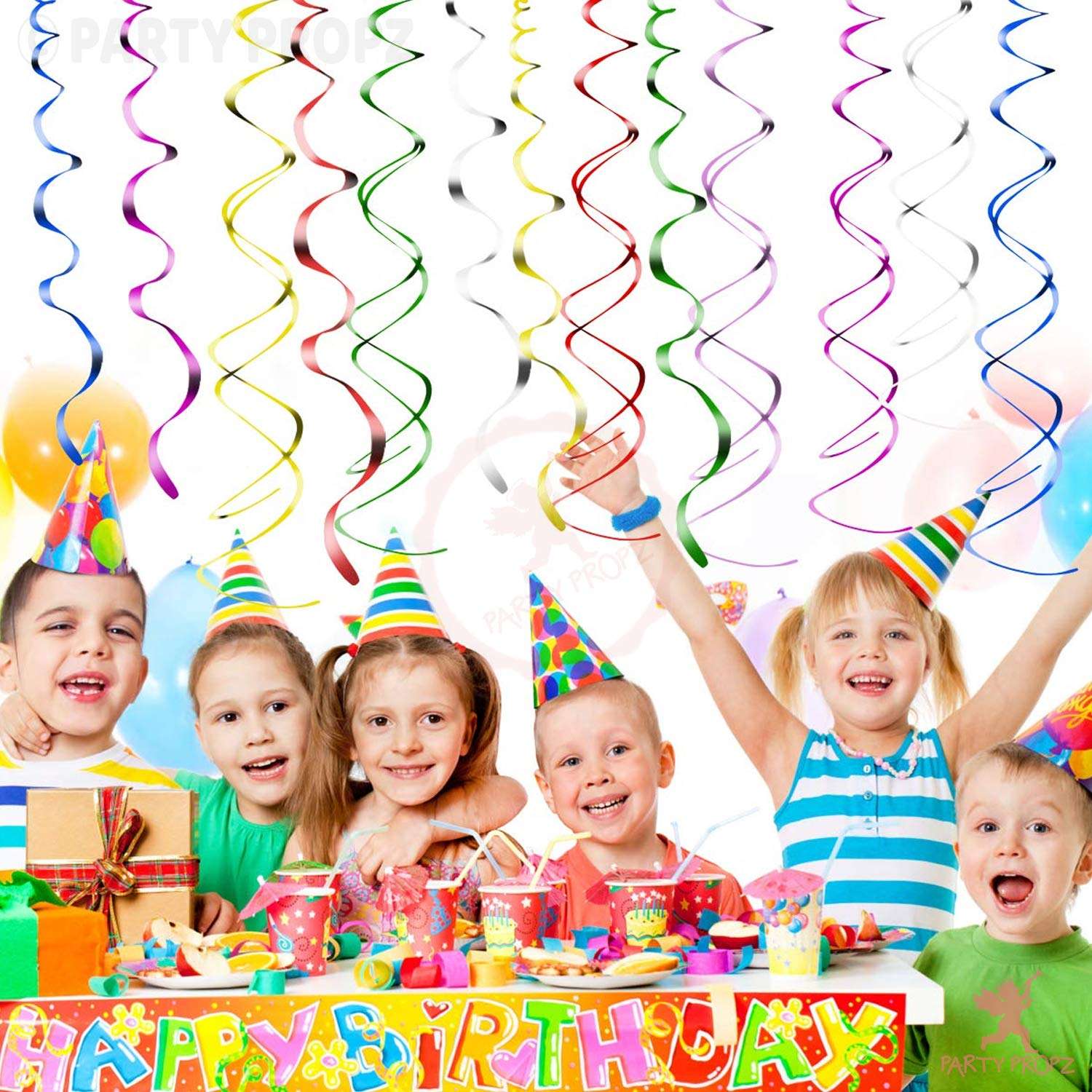 Party Propz Multicolour Swirls for Decorations/Birthday Parties (Set of 12) 6