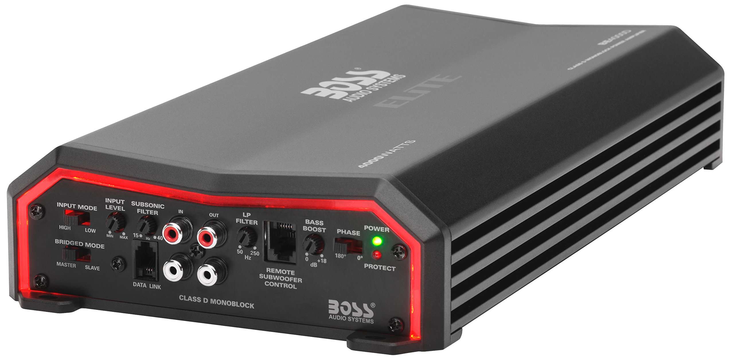 BOSS Audio Systems Elite BE4000D Class D Car Amplifier - 4000 Watts, 1 Ohm Stable, Digital, Monoblock, Mosfet Power Supply, Great for Subwoofers, Remote Subwoofer Control 5