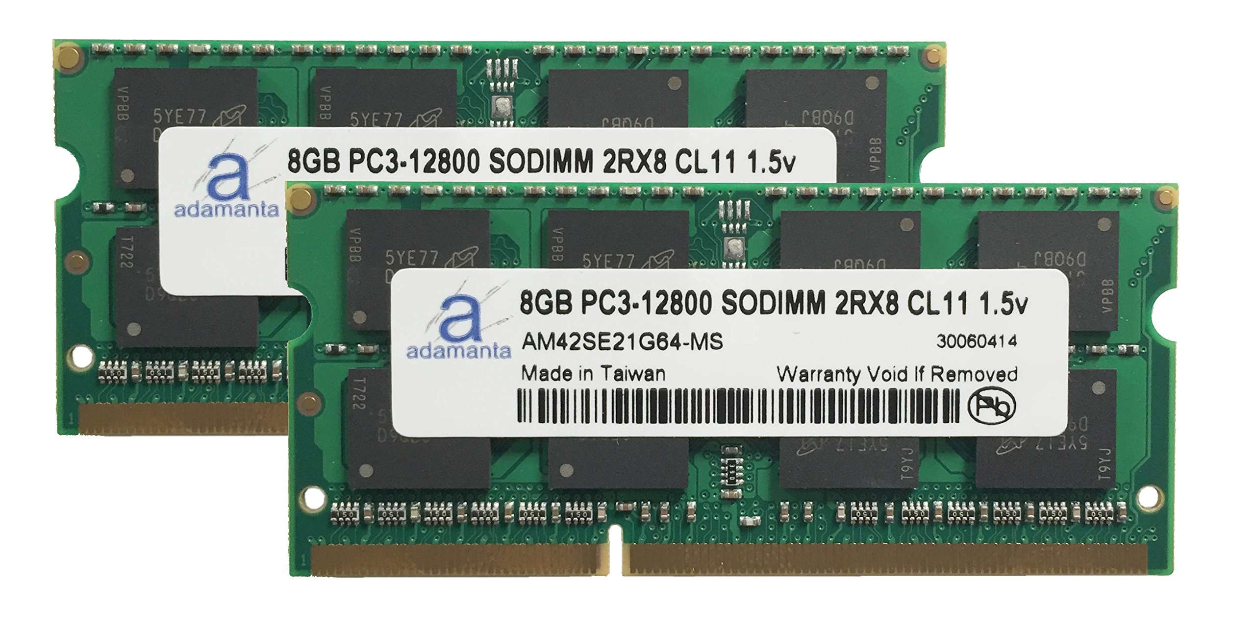 Adamanta 16GB (2x8GB) Laptop Memory Upgrade for HP Envy m6-1157sa DDR3 1600Mhz PC3-12800 SODIMM 2Rx8 CL11 1.5v Notebook DRAM