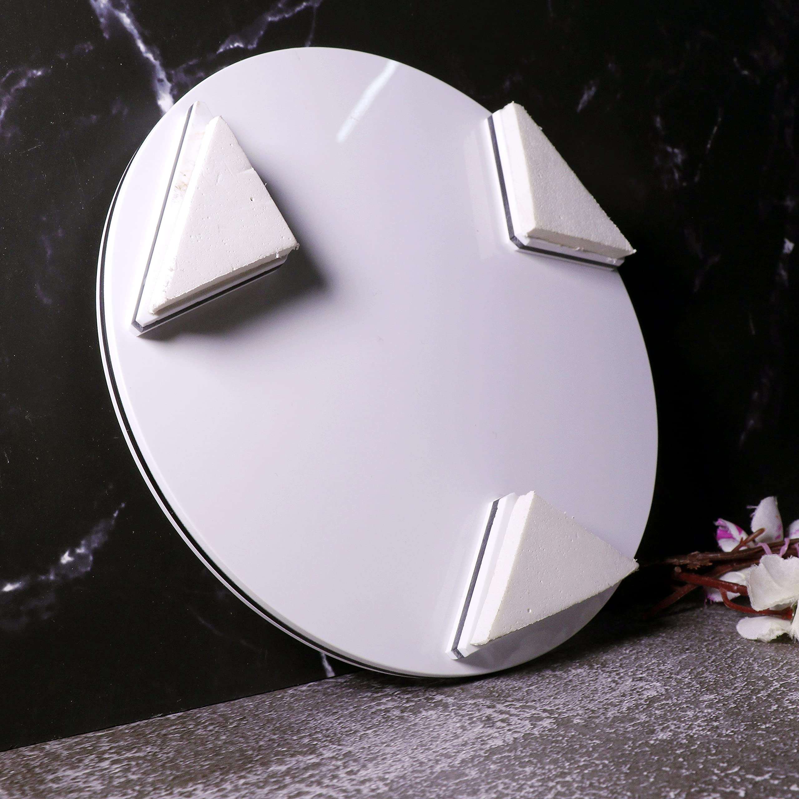 Shivarth Marble White Chakla Roti Roller Chakla Rolling Board Roti Maker Phulka Maker Chapati Maker chakla for Home & Kitchen Accessories 6