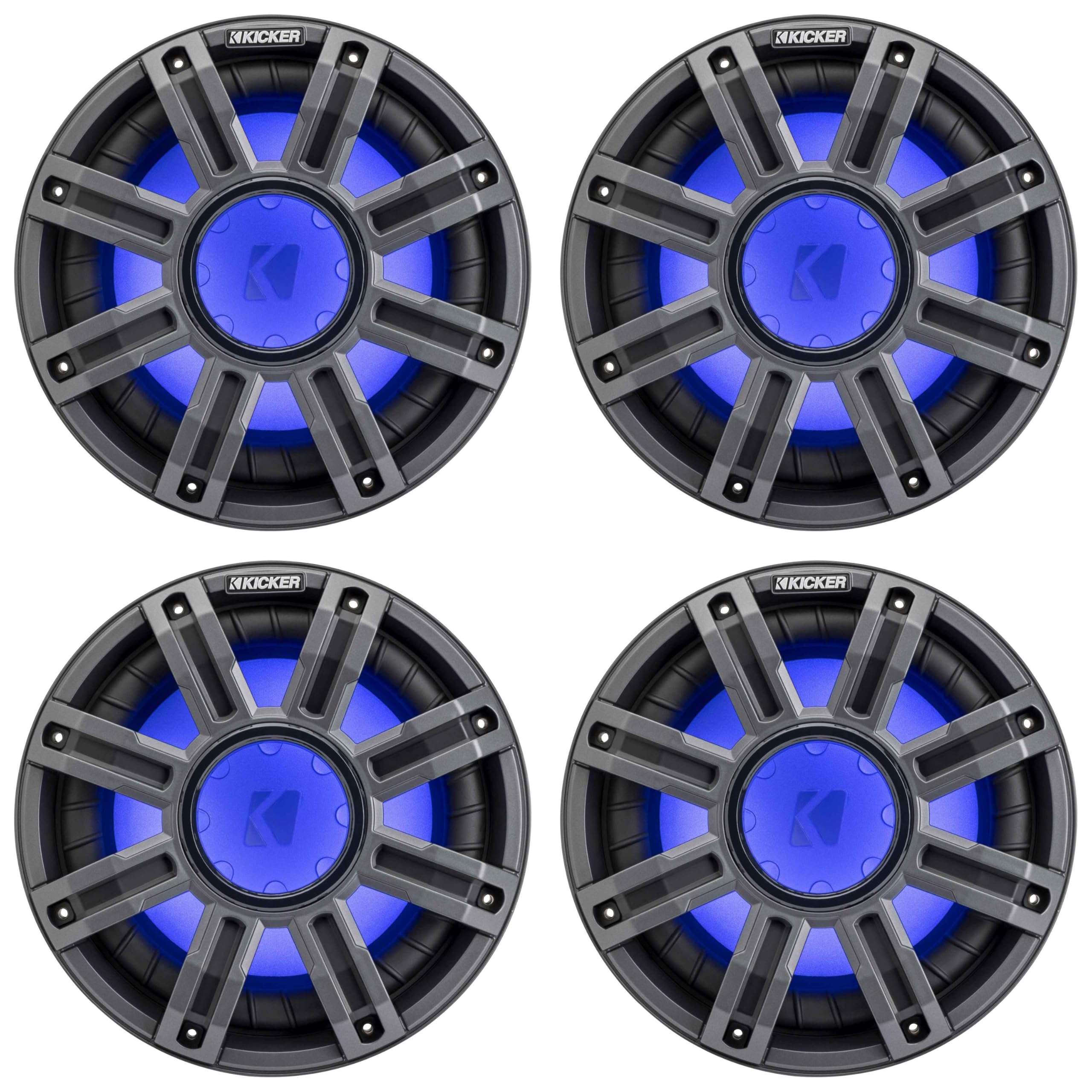 Kicker (4) 51MWF104 - MWF 10-Inch Premium Marine Subwoofer (Free-air) 4-ohm Bundle 1