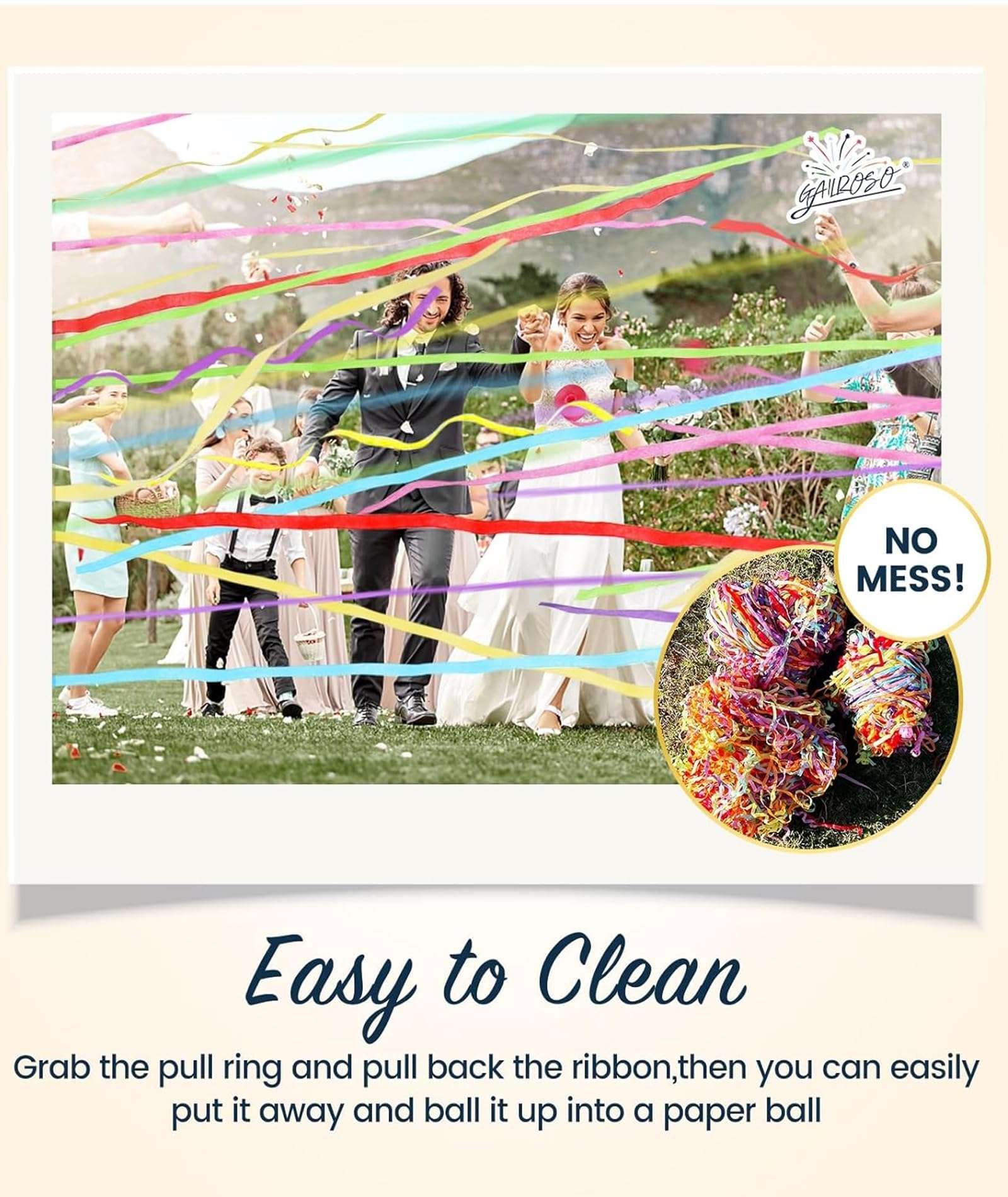 20Pcs Confetti Streamers, Colorful Party Decorations, Hand Throw Streamers for Wedding Send-Offs, Birthday Party Entrances, Photo Shoot Backdrops, 15-Head Multicolor Confetti (multicolor（24pcs）) 4