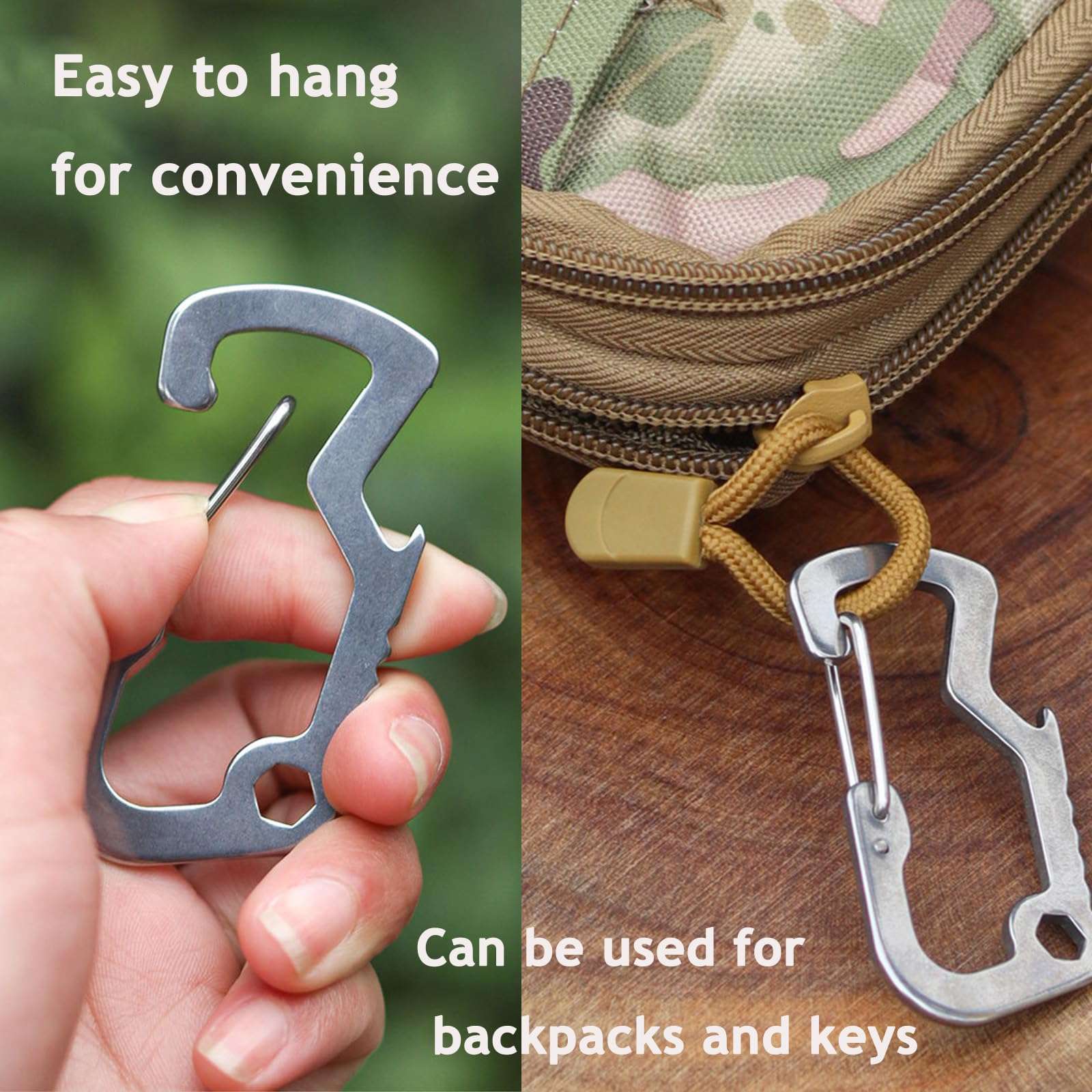 Bshirmay Keychain Clip Watch Band Compatible with Google Pixel Watch 3 45mm Keychain Pocket Portable Strap (Pixel Watch 3 45mm EDC Black*1) 5