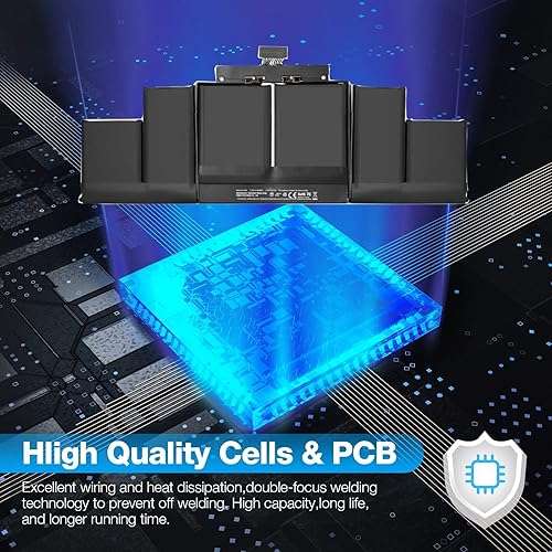 Lesaps A1494 A1398 Battery Replacement - for Apple MacBook Pro Retina 15" Mid 2014 Late 2013 Compatible with Retina ME293 ME294 High Performance Long Lasting [11.34V/95Wh] 4