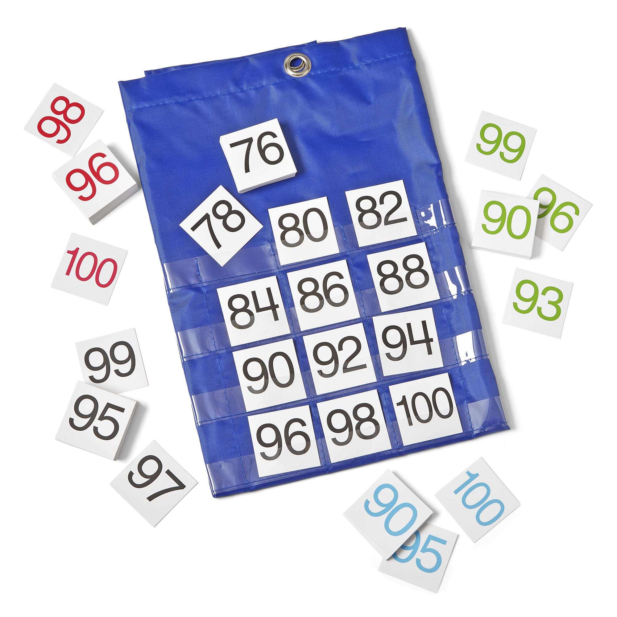 hand2mind Hundred Number Wall Chart, 100s Chart for Classroom, Skip Counting, Wall Pocket Chart, 1-100 Number Chart, Counting to 100, Developing Number Fluency, Number for Classroom Wall 3