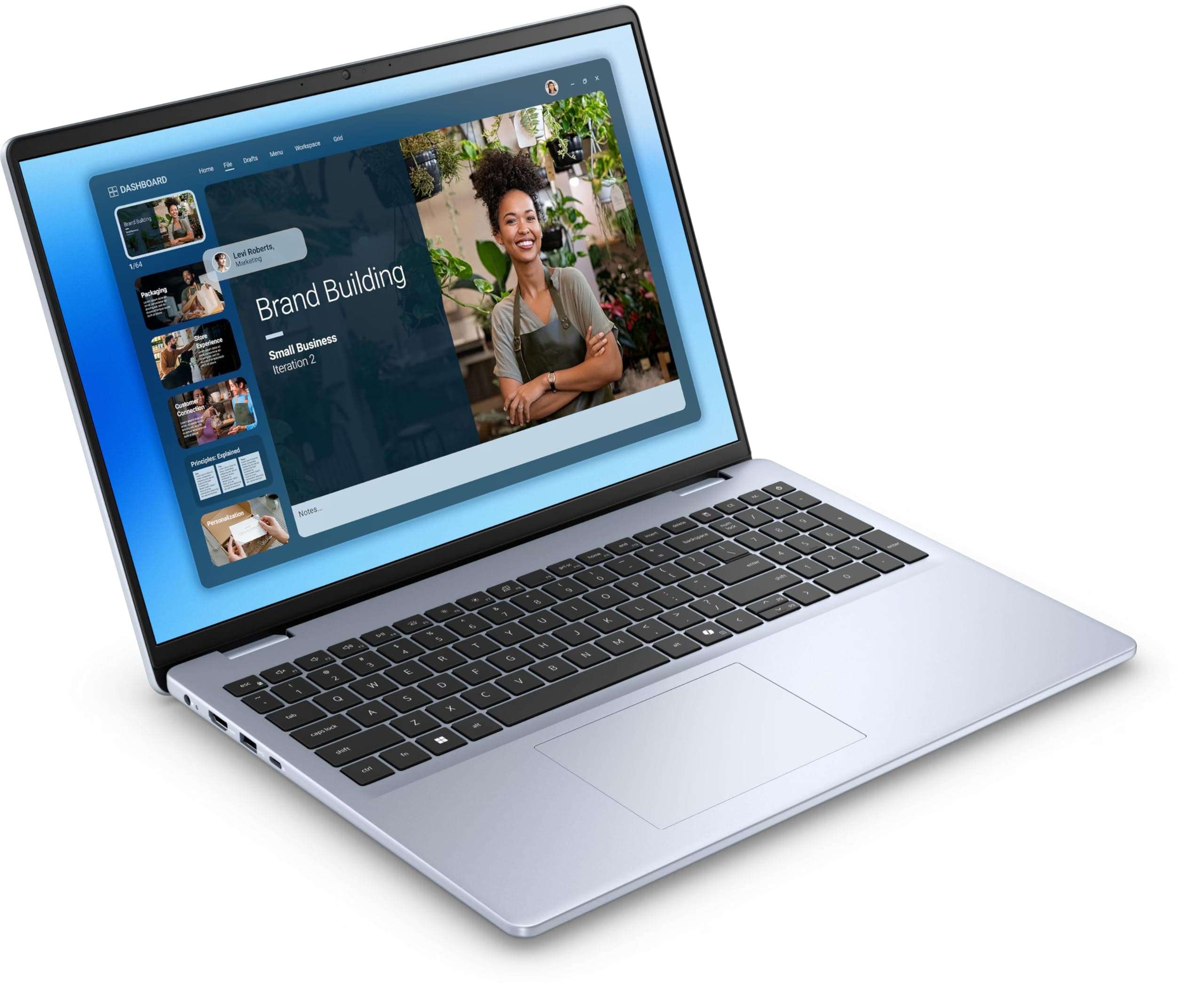 Dell 16 DC Personal Laptop, 2025, 16" 1920 x 1200 Touch IPS, Intel Core 7 150U 10-Core, 32GB DDR5, 2TB SSD, Win11 Home, Wi-Fi 6, BT 5.2, 720p HD Camera, Ice Blue 4